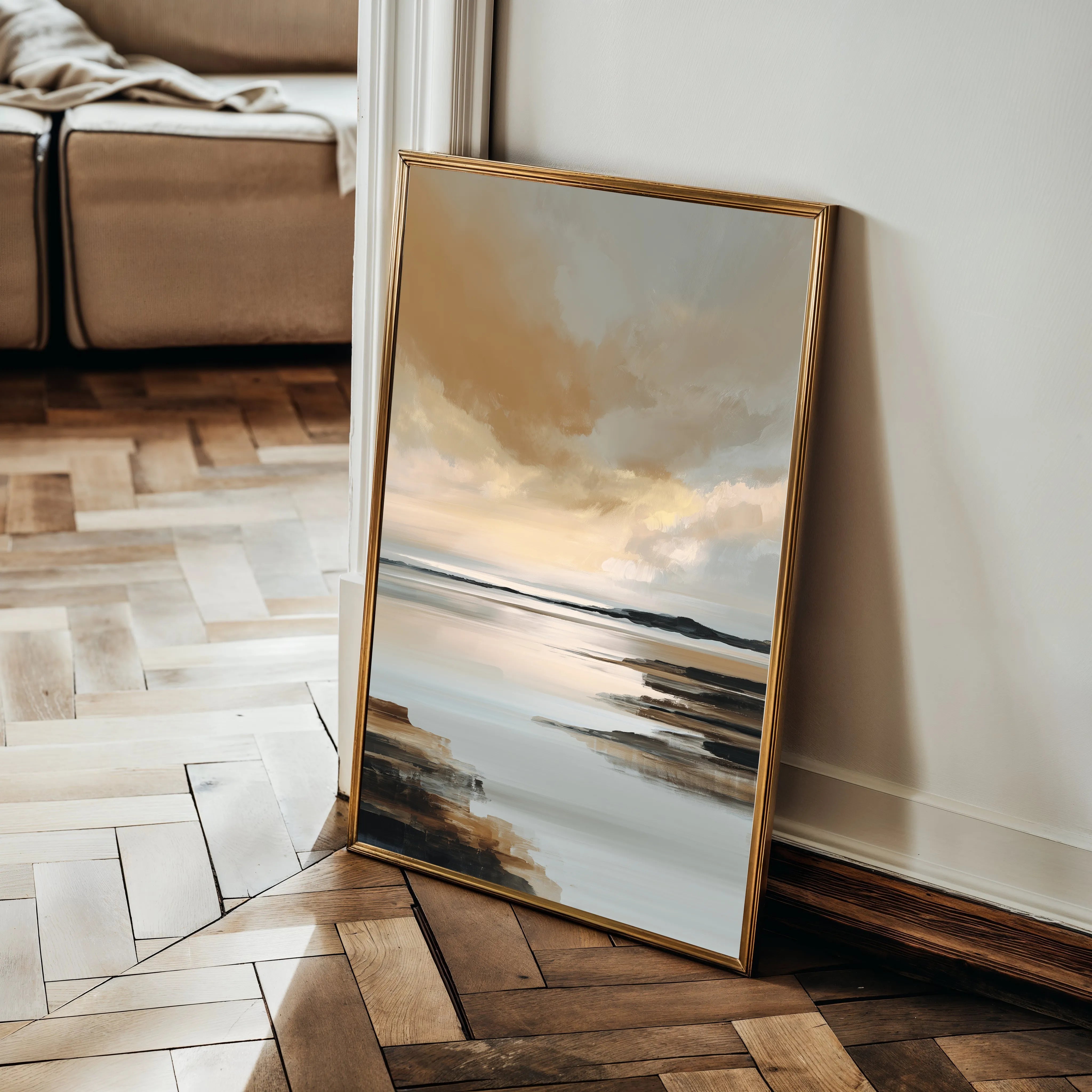 Abstract 1959 Canvas Art 60 x 40 cm / Black