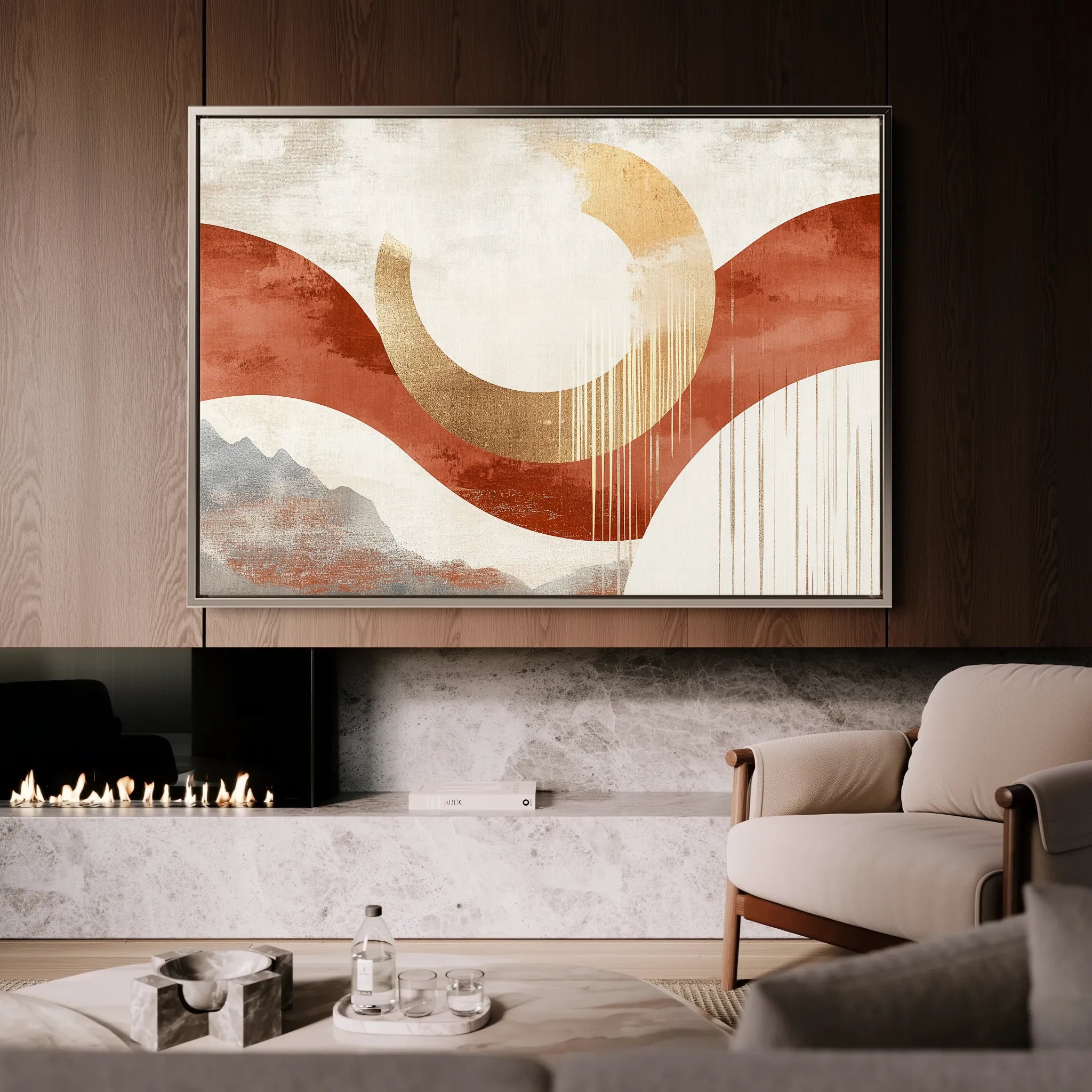 Boho 196 Canvas Art 60 x 40 cm / Black