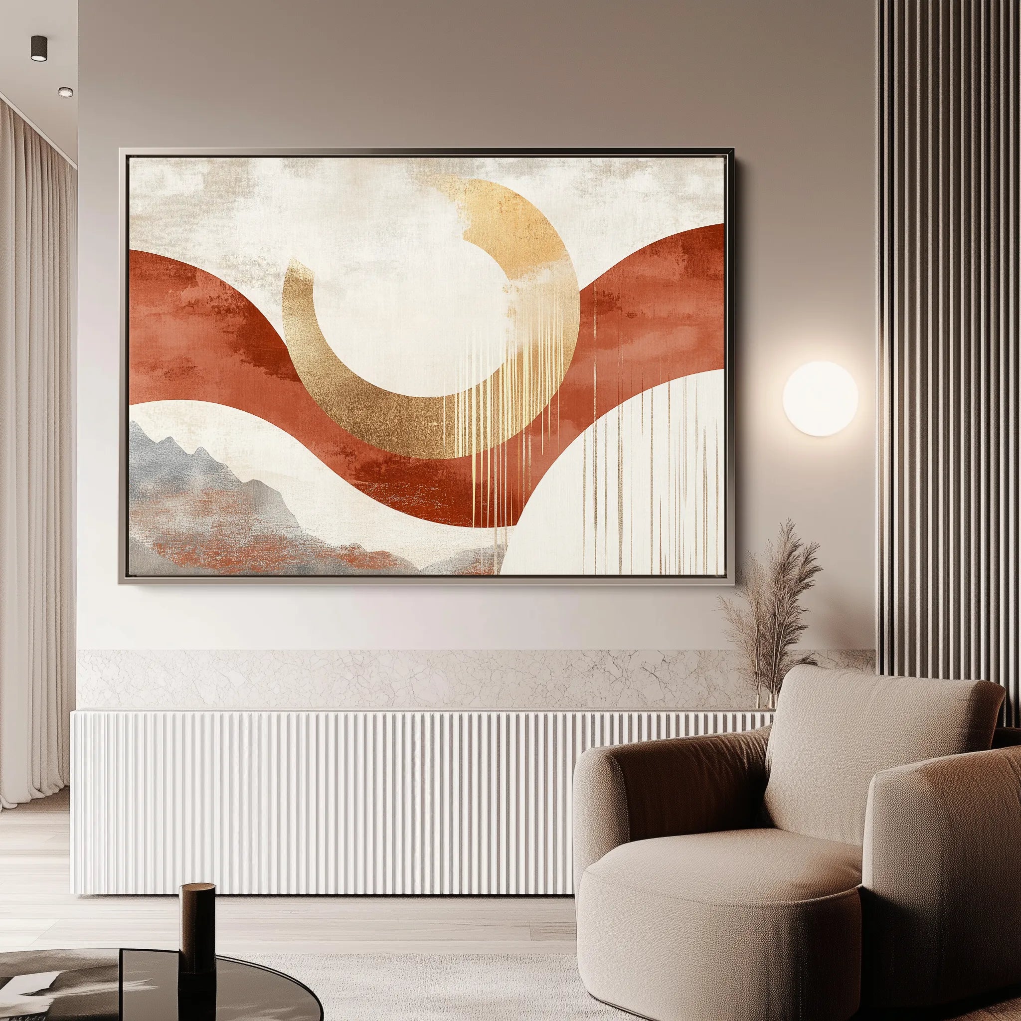 Boho 196 Canvas Art 60 x 40 cm / Black