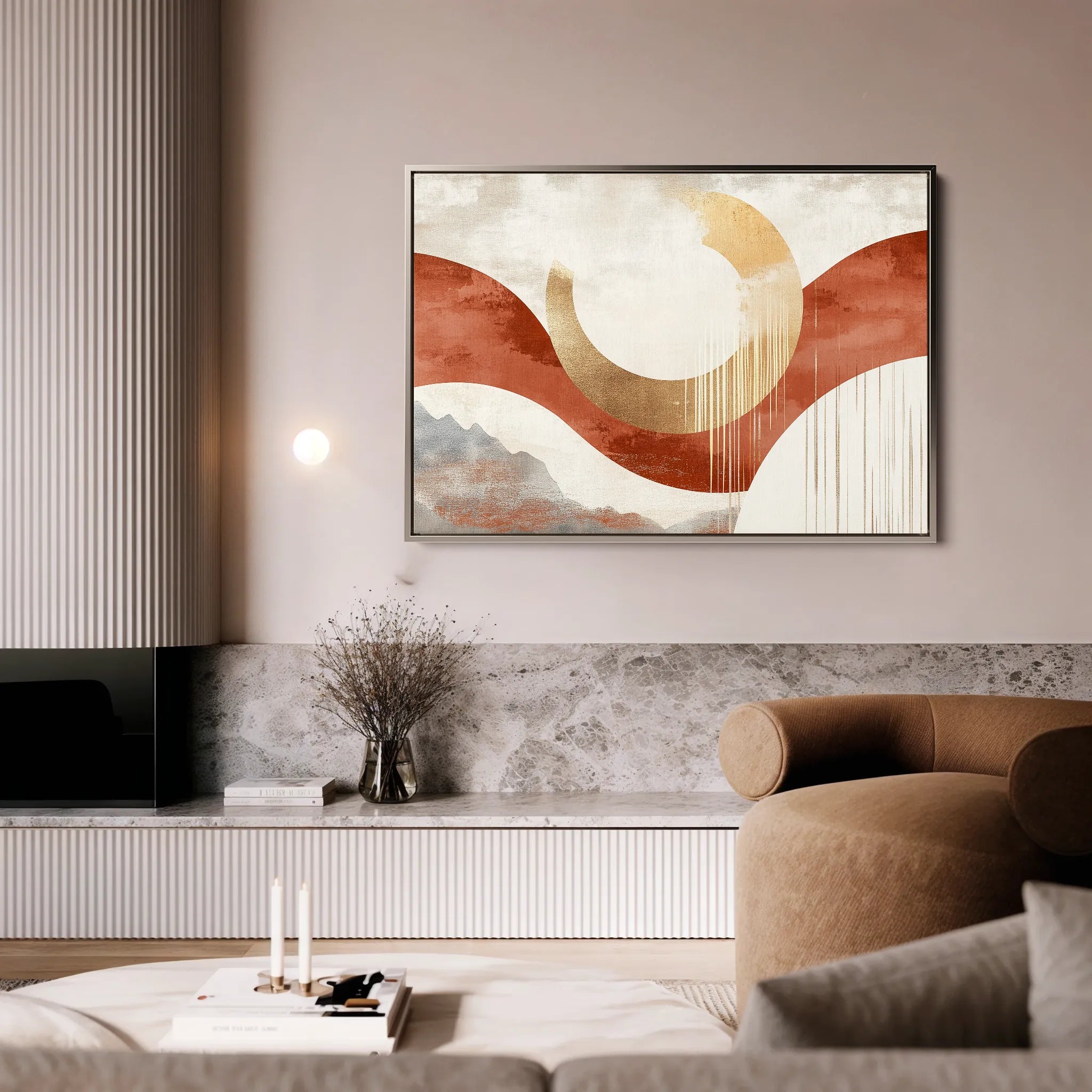 Boho 196 Canvas Art 60 x 40 cm / Black