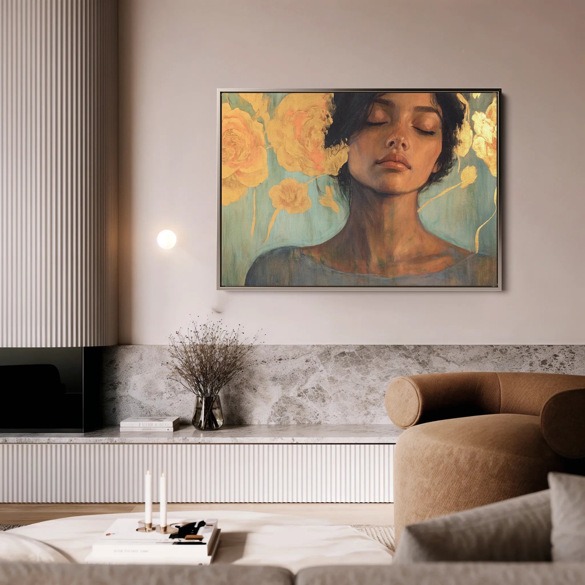 Portrait 196 Canvas Art 60 x 40 cm / Black