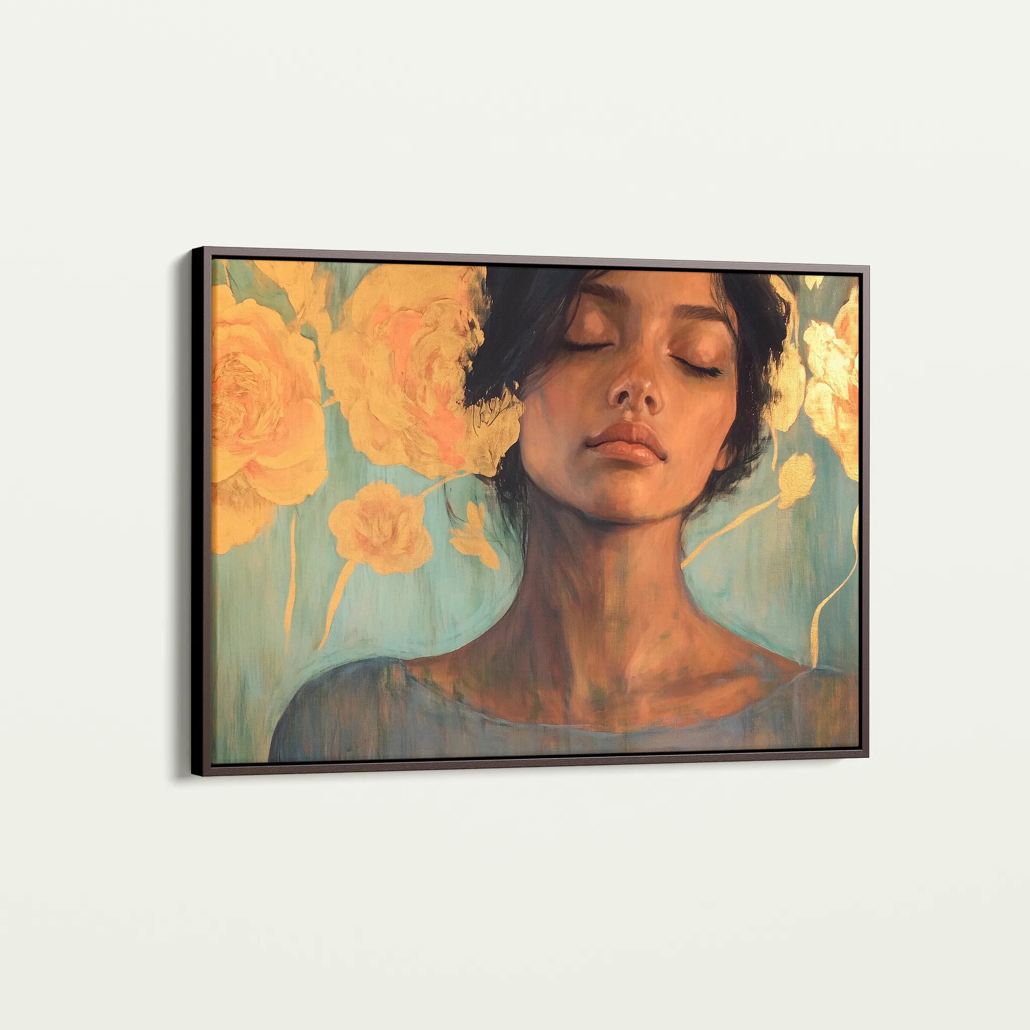 Portrait 196 Canvas Art 60 x 40 cm / Black