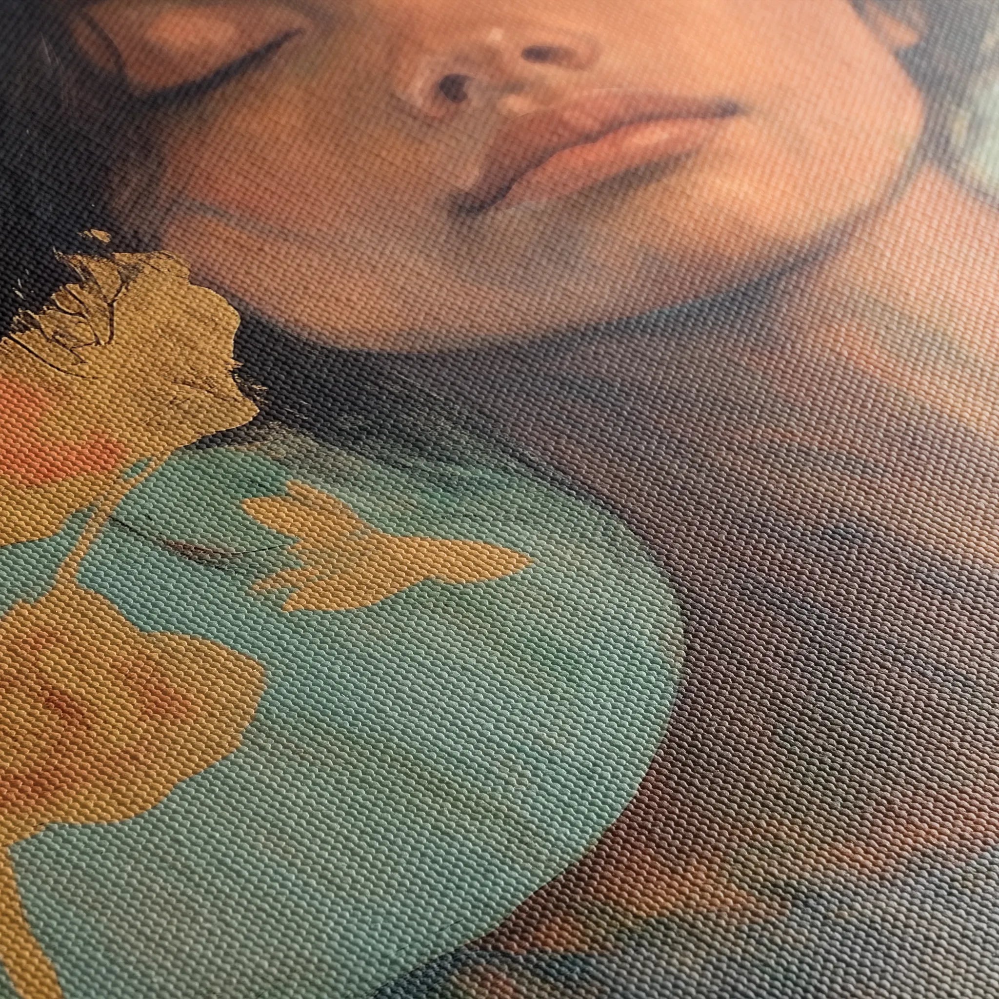 Portrait 196 Canvas Art 60 x 40 cm / Black