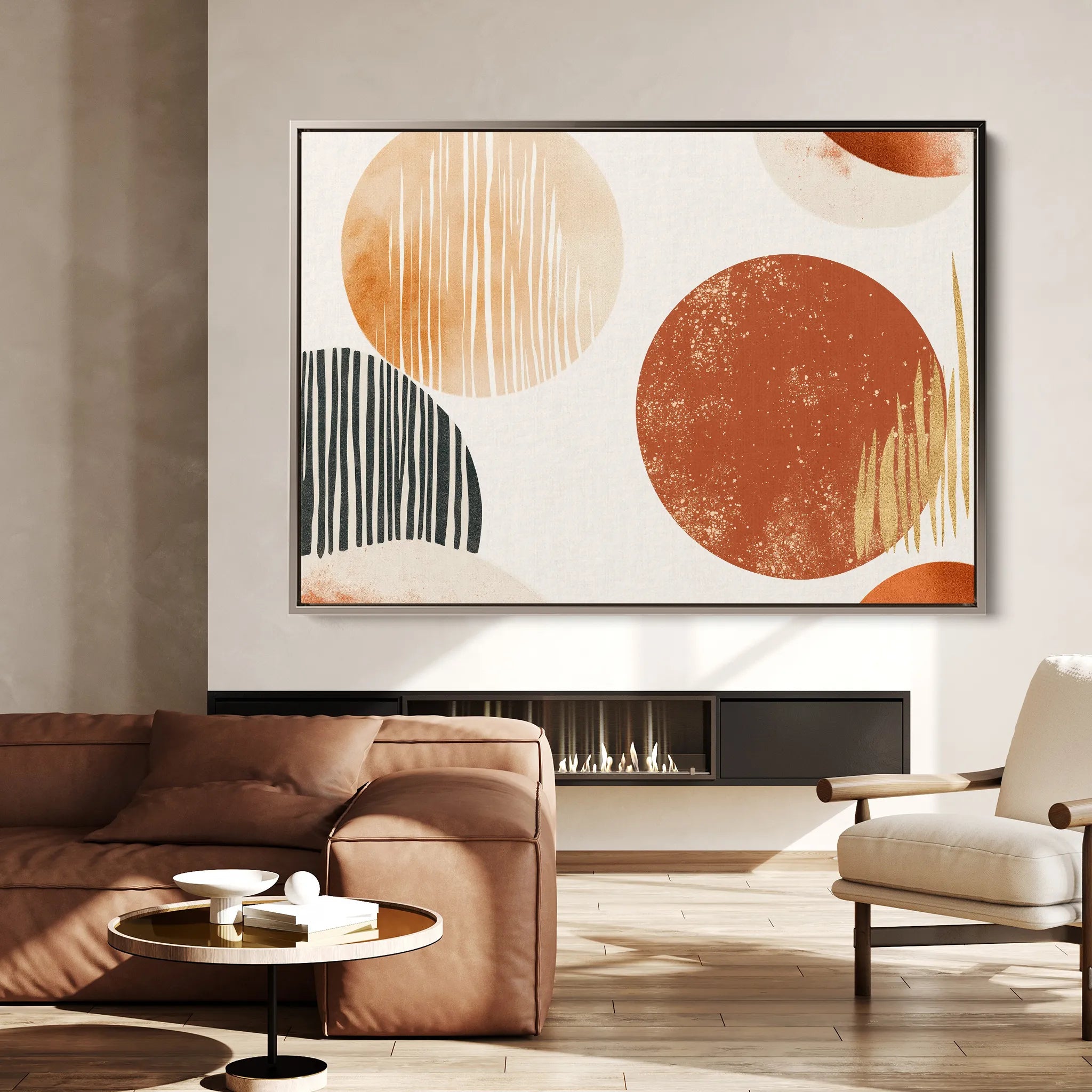 Boho 197 Canvas Art 60 x 40 cm / Black