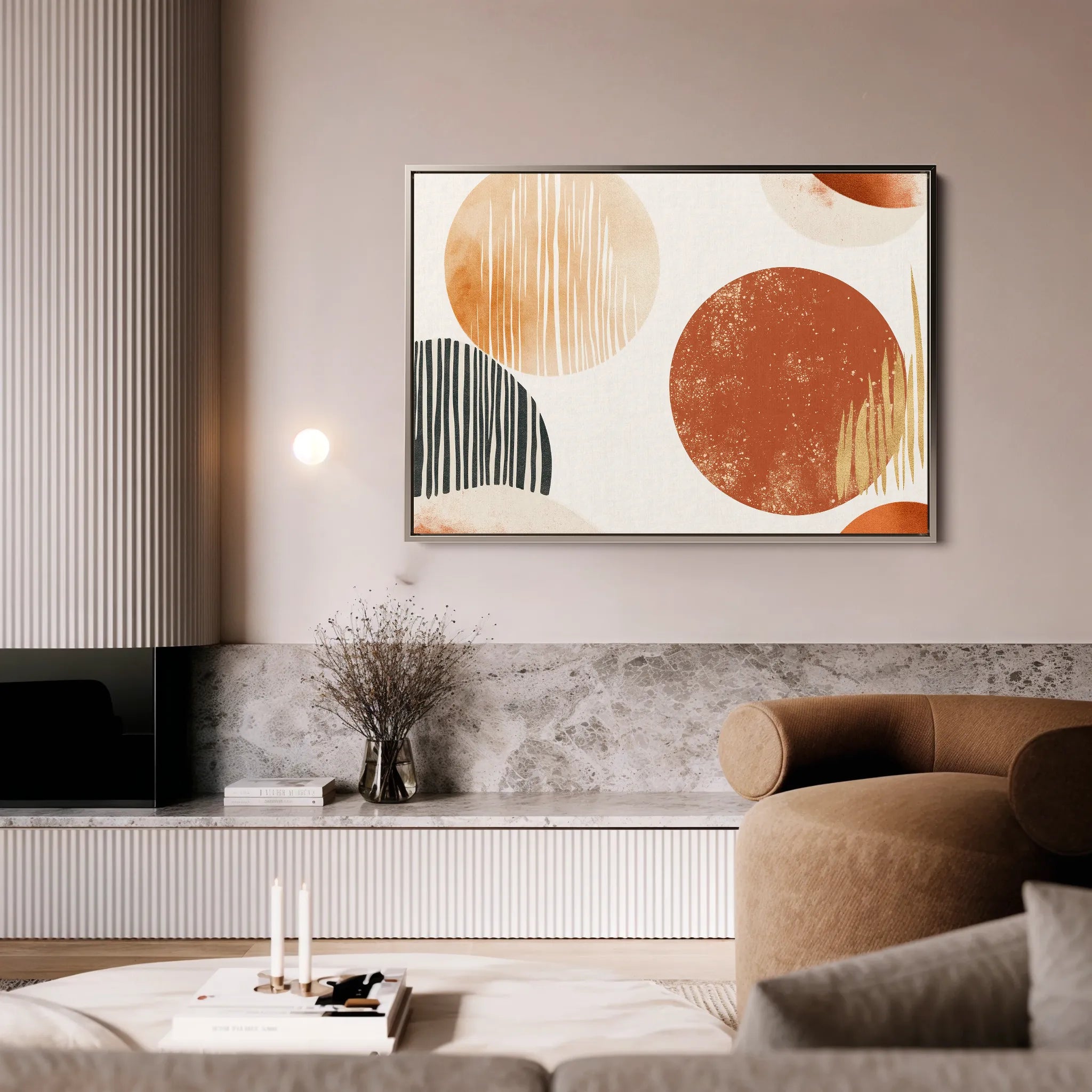 Boho 197 Canvas Art 60 x 40 cm / Black