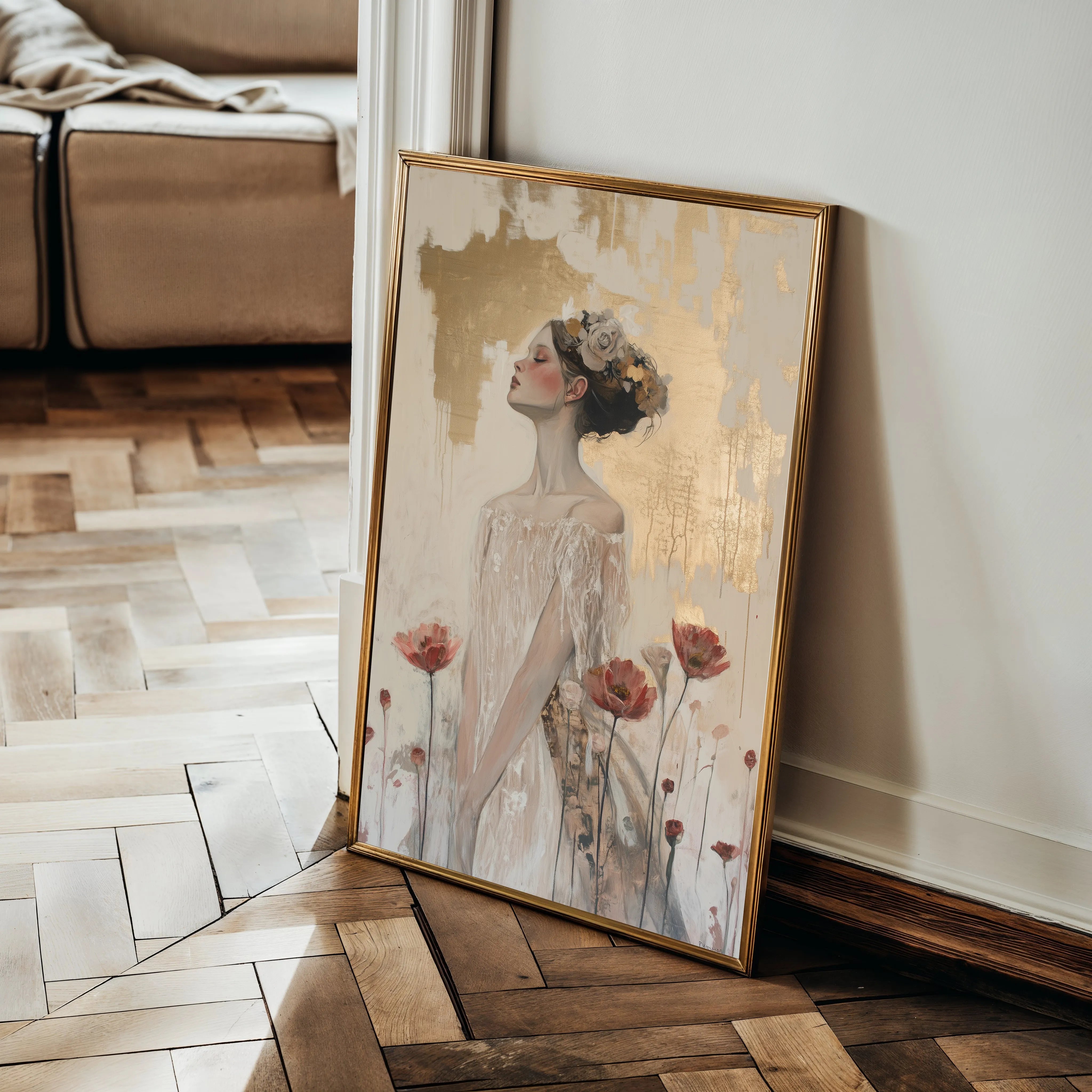 Portrait 197 Canvas Art 60 x 40 cm / Black