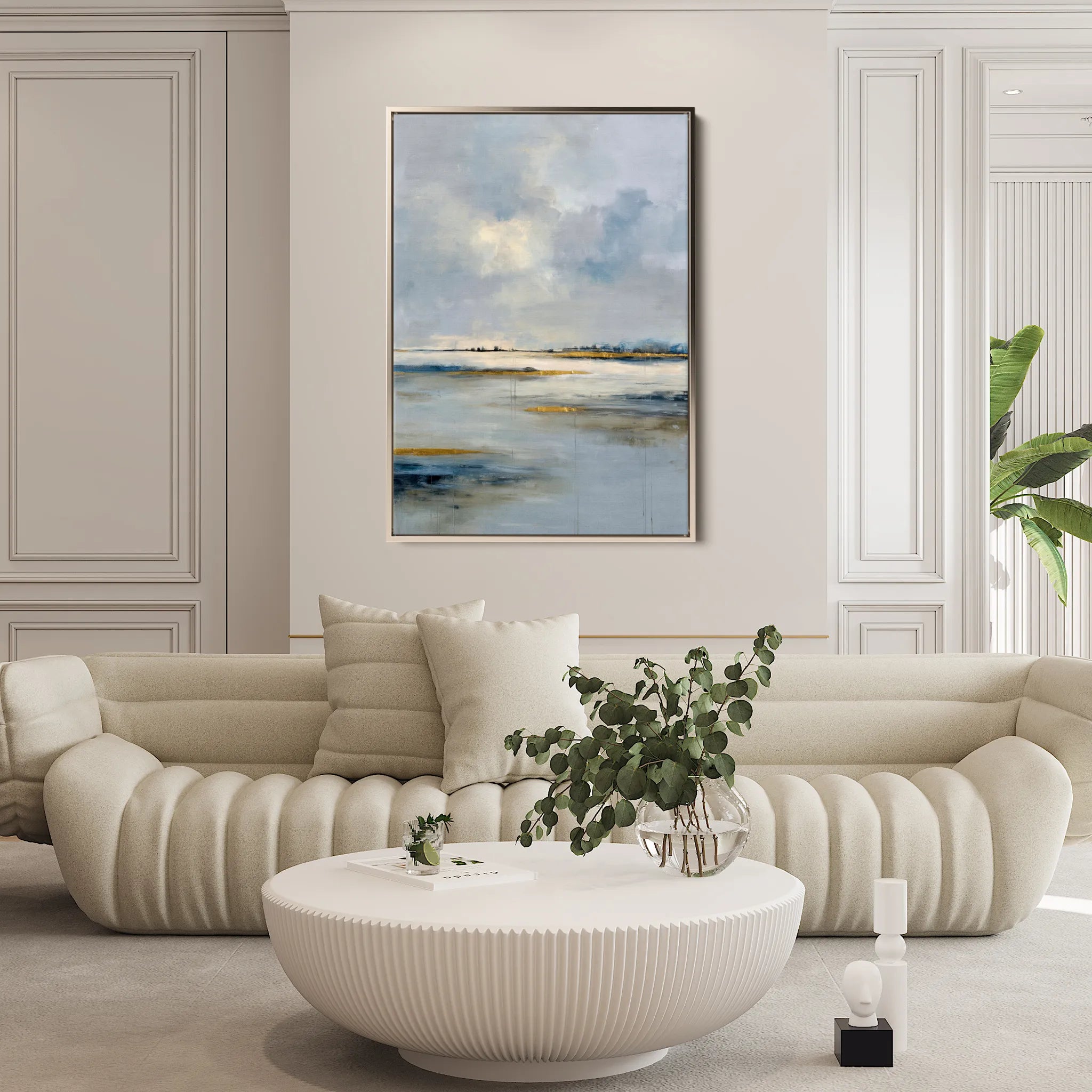 Abstract 1971 Canvas Art 60 x 40 cm / Black