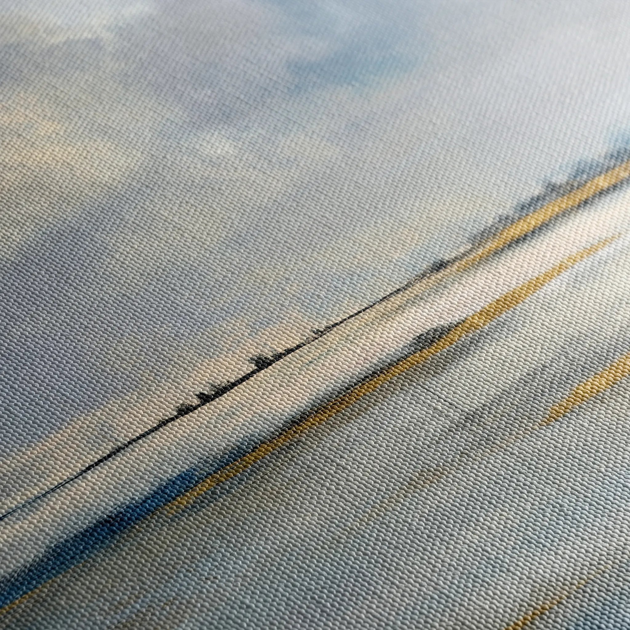 Abstract 1971 Canvas Art 60 x 40 cm / Black