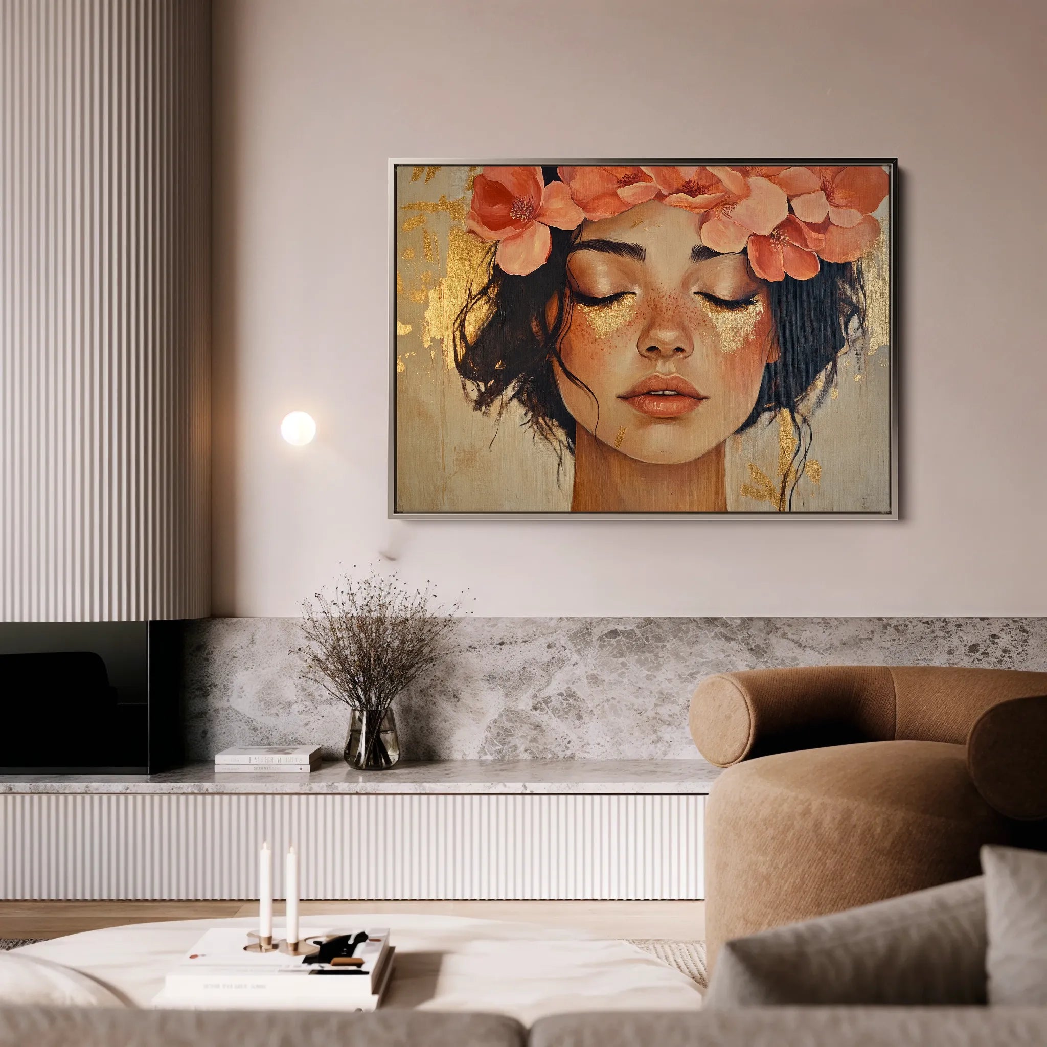 Portrait 198 Canvas Art 60 x 40 cm / Black