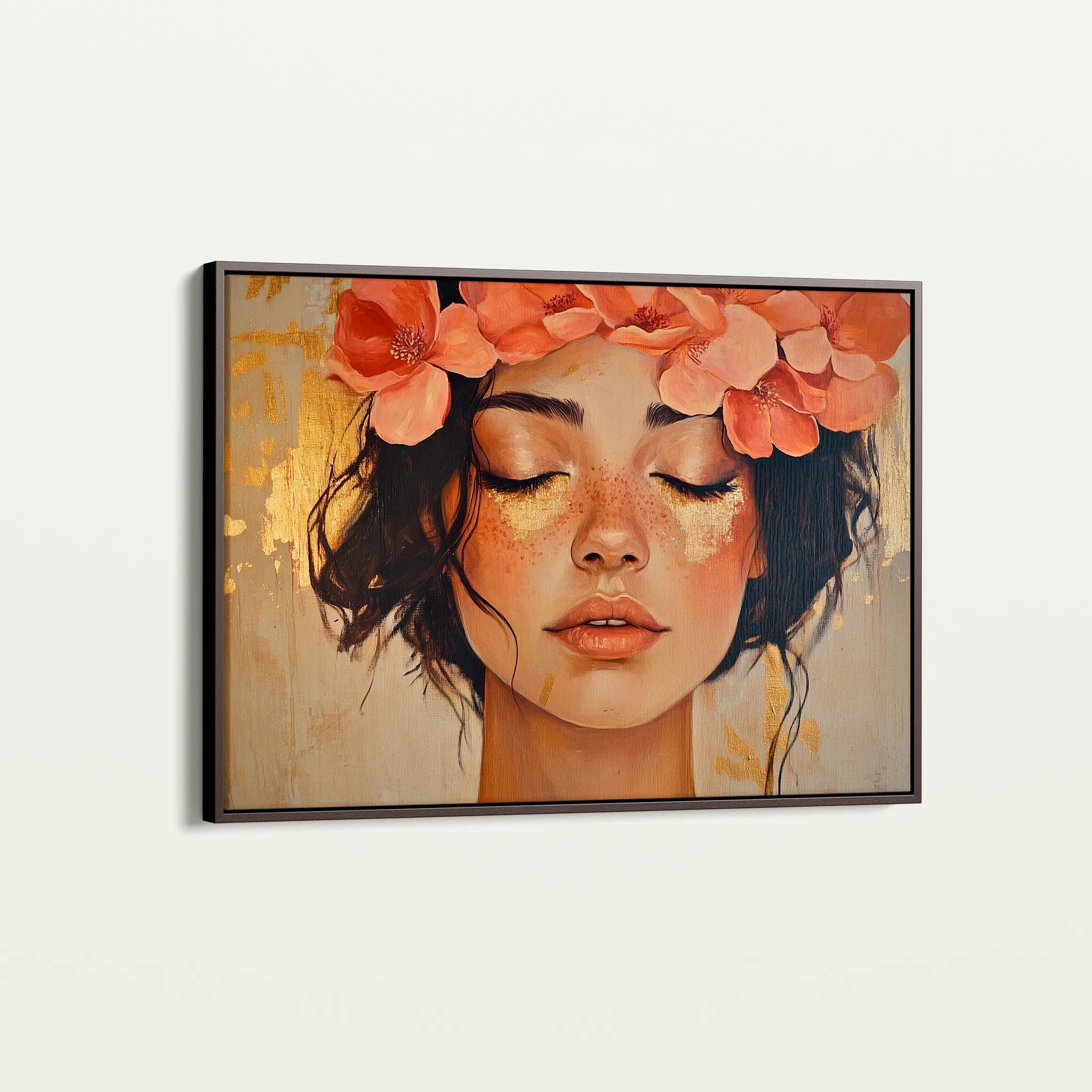 Portrait 198 Canvas Art 60 x 40 cm / Black