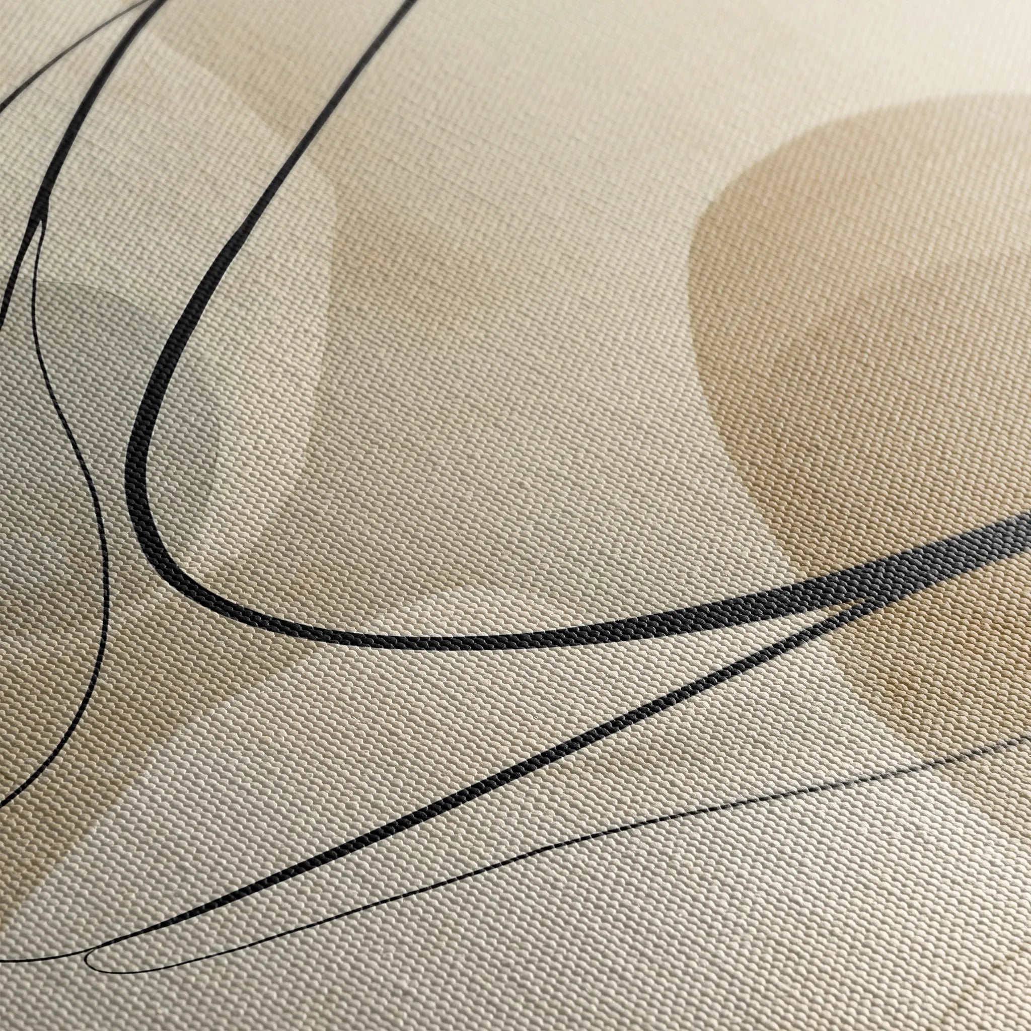 Abstract 1985 Canvas Art 60 x 40 cm / Black