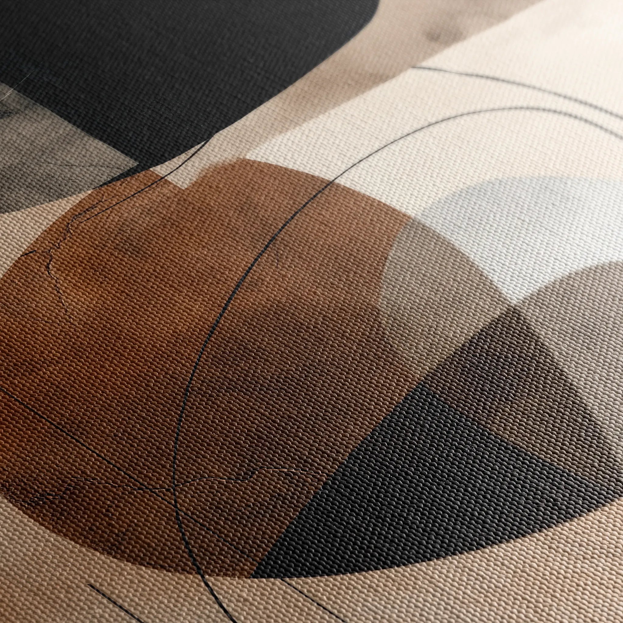 Abstract 1986 Canvas Art 60 x 40 cm / Black
