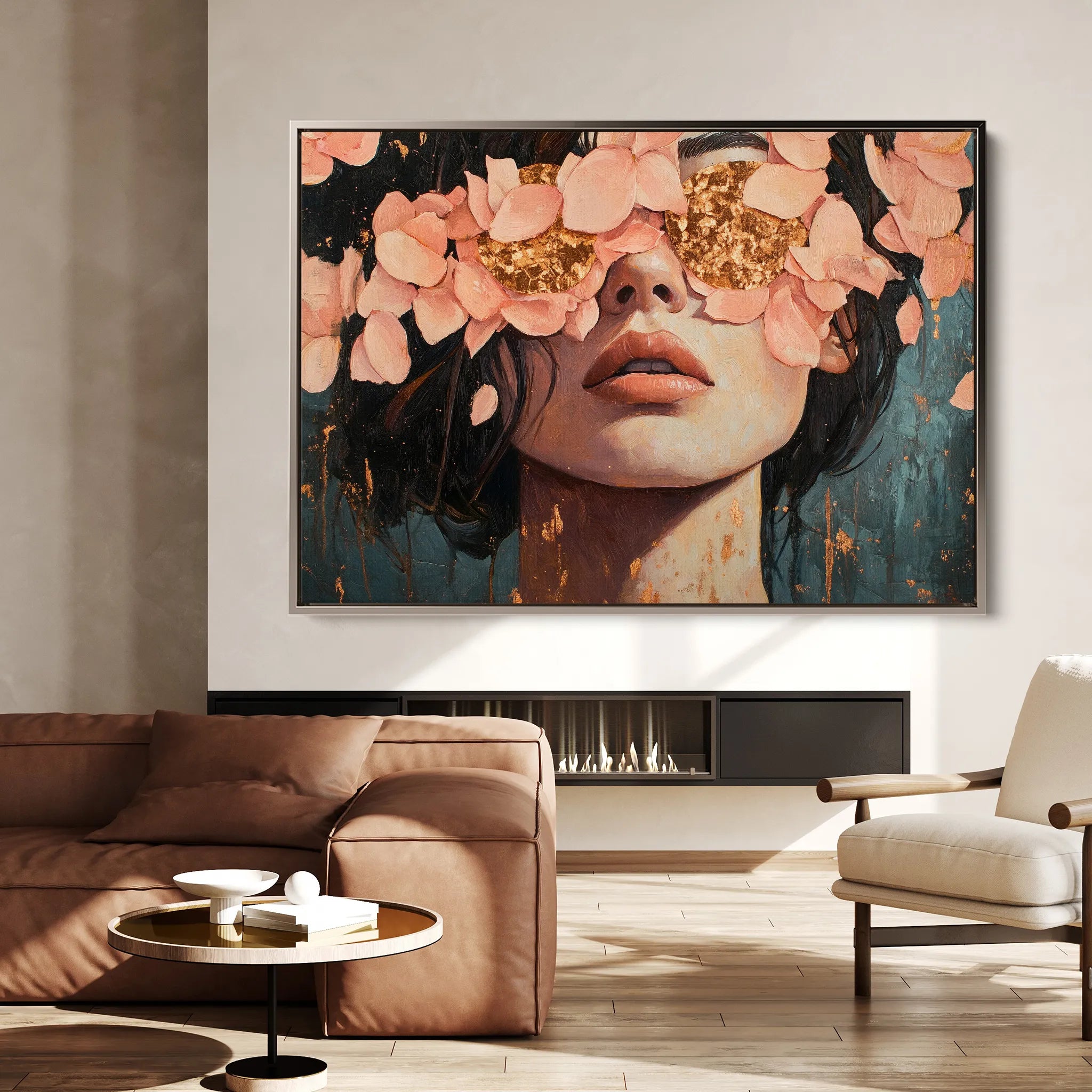 Portrait 199 Canvas Art 60 x 40 cm / Black