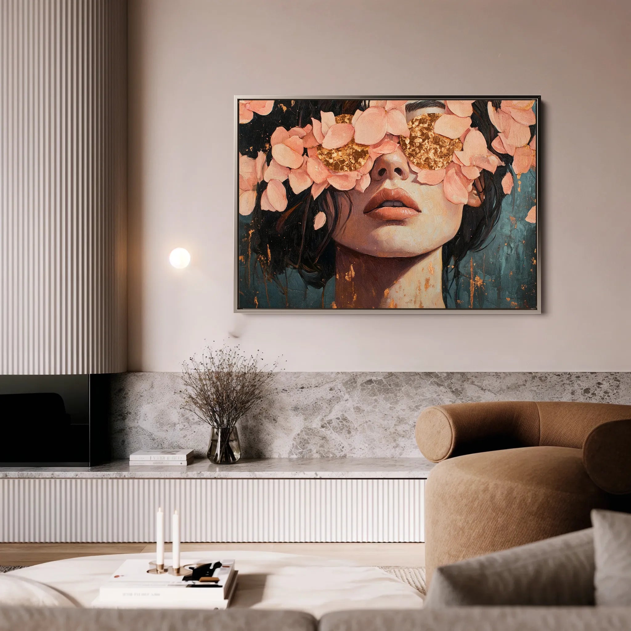 Portrait 199 Canvas Art 60 x 40 cm / Black
