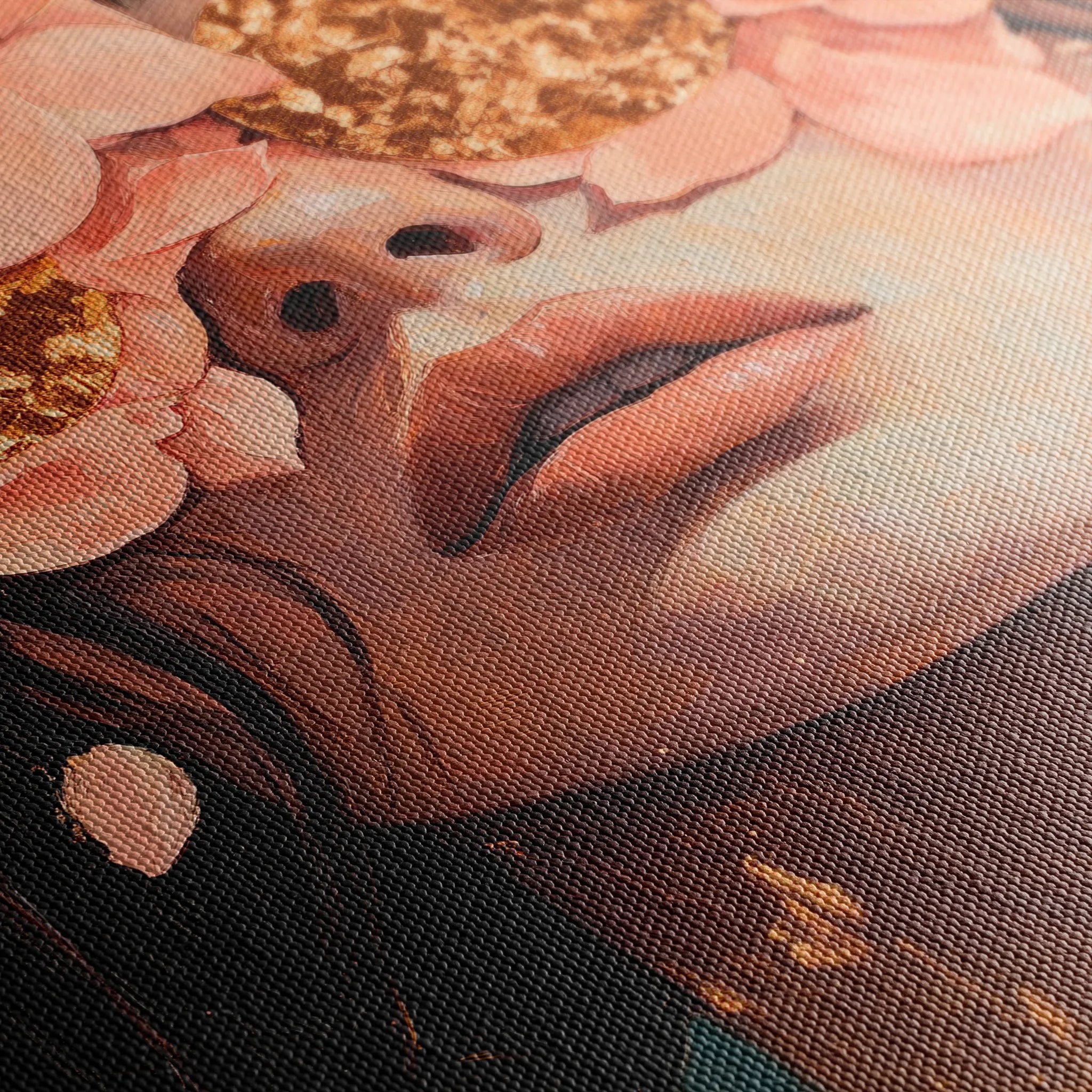 Portrait 199 Canvas Art 60 x 40 cm / Black