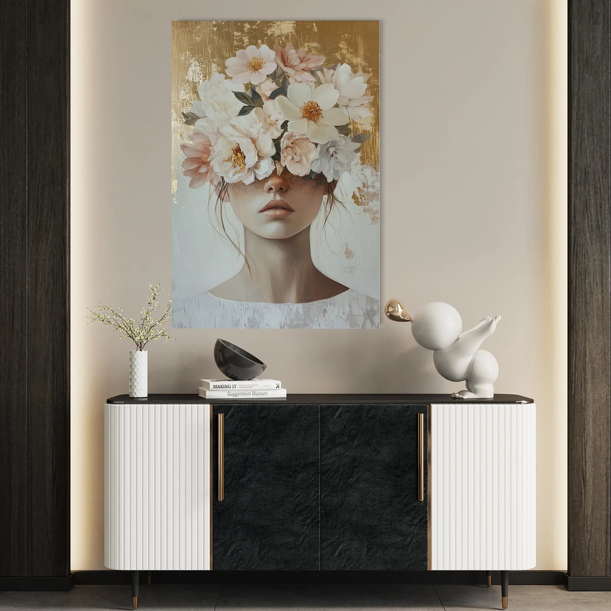 Portrait 200 Canvas Art 60 x 40 cm / Black