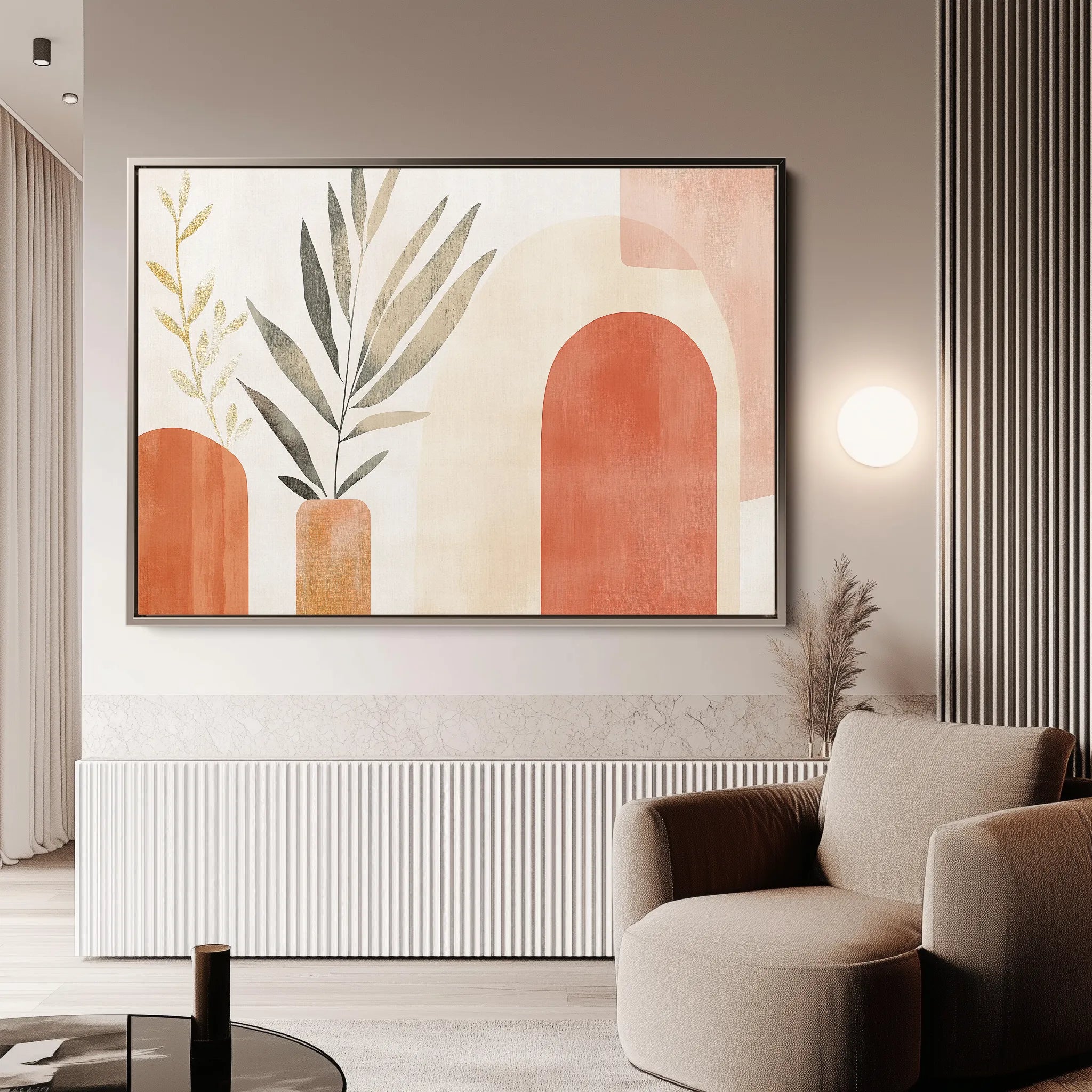 Boho 203 Canvas Art 60 x 40 cm / Black