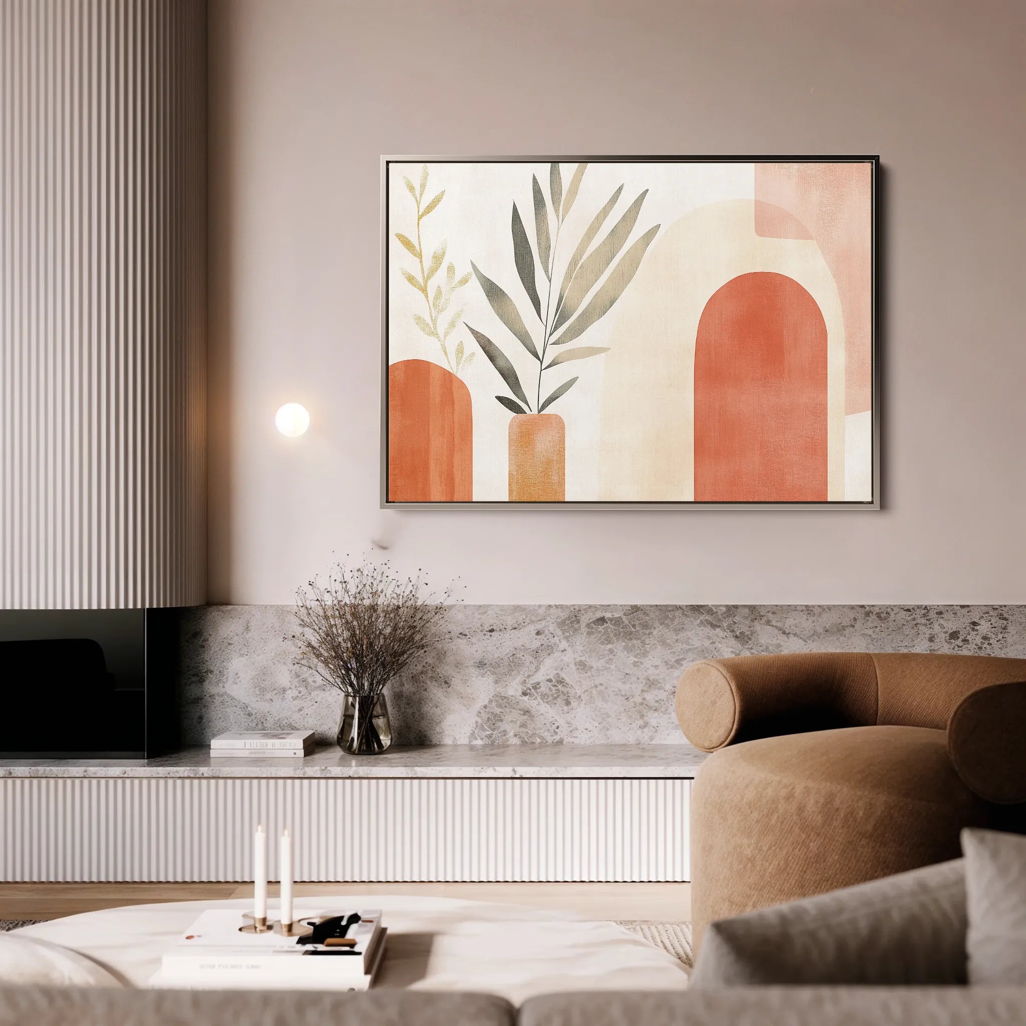 Boho 203 Canvas Art 60 x 40 cm / Black