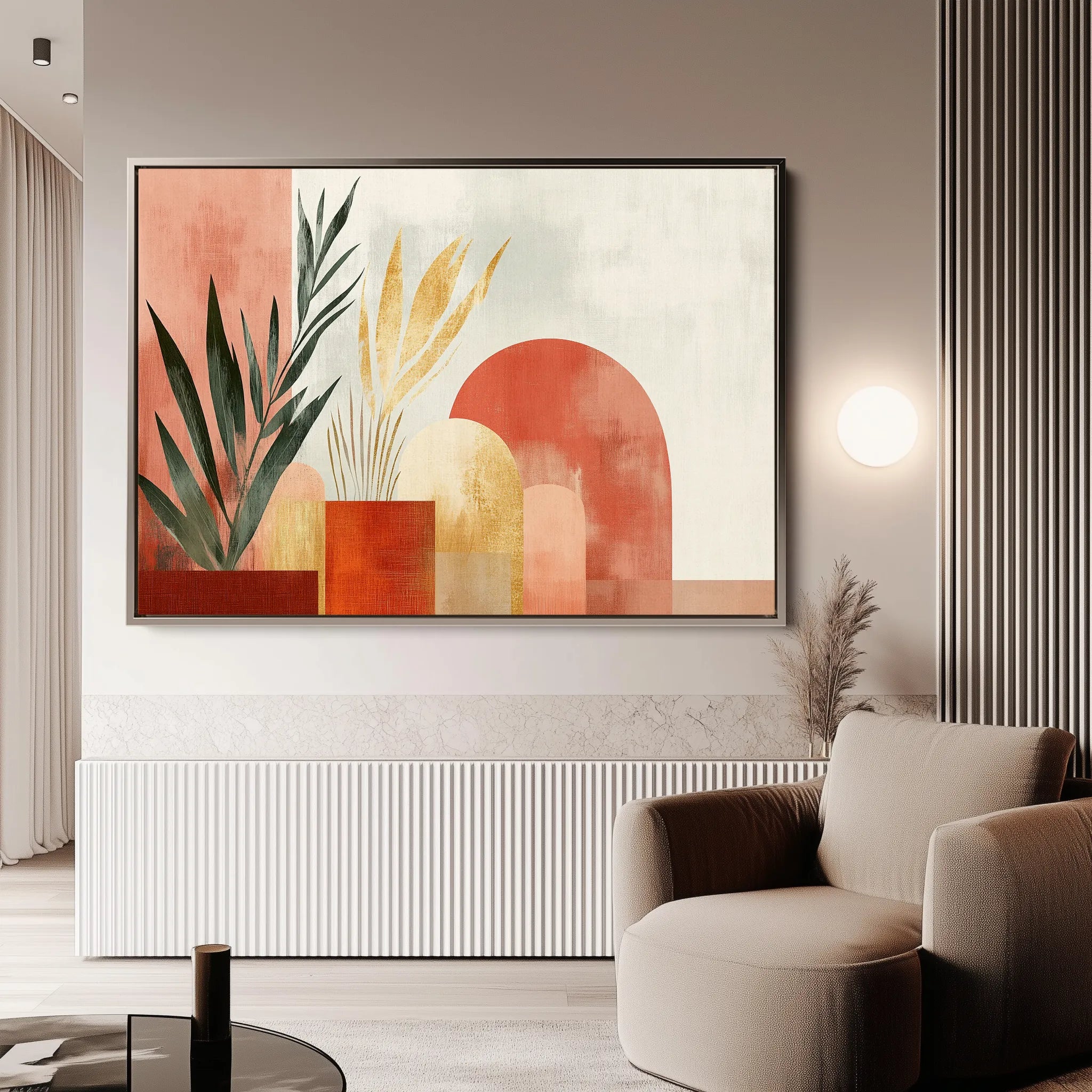 Boho 204 Canvas Art 60 x 40 cm / Black
