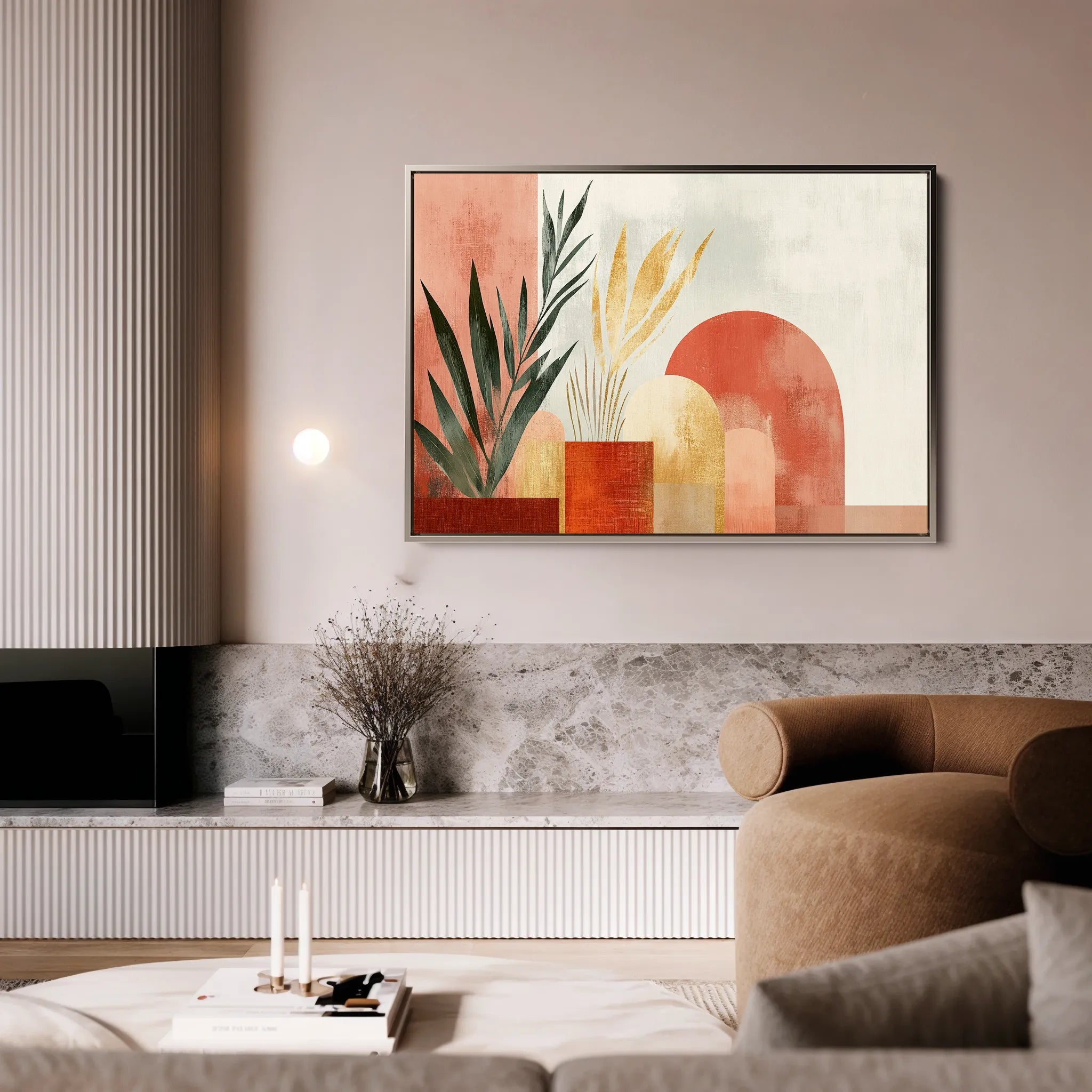 Boho 204 Canvas Art 60 x 40 cm / Black