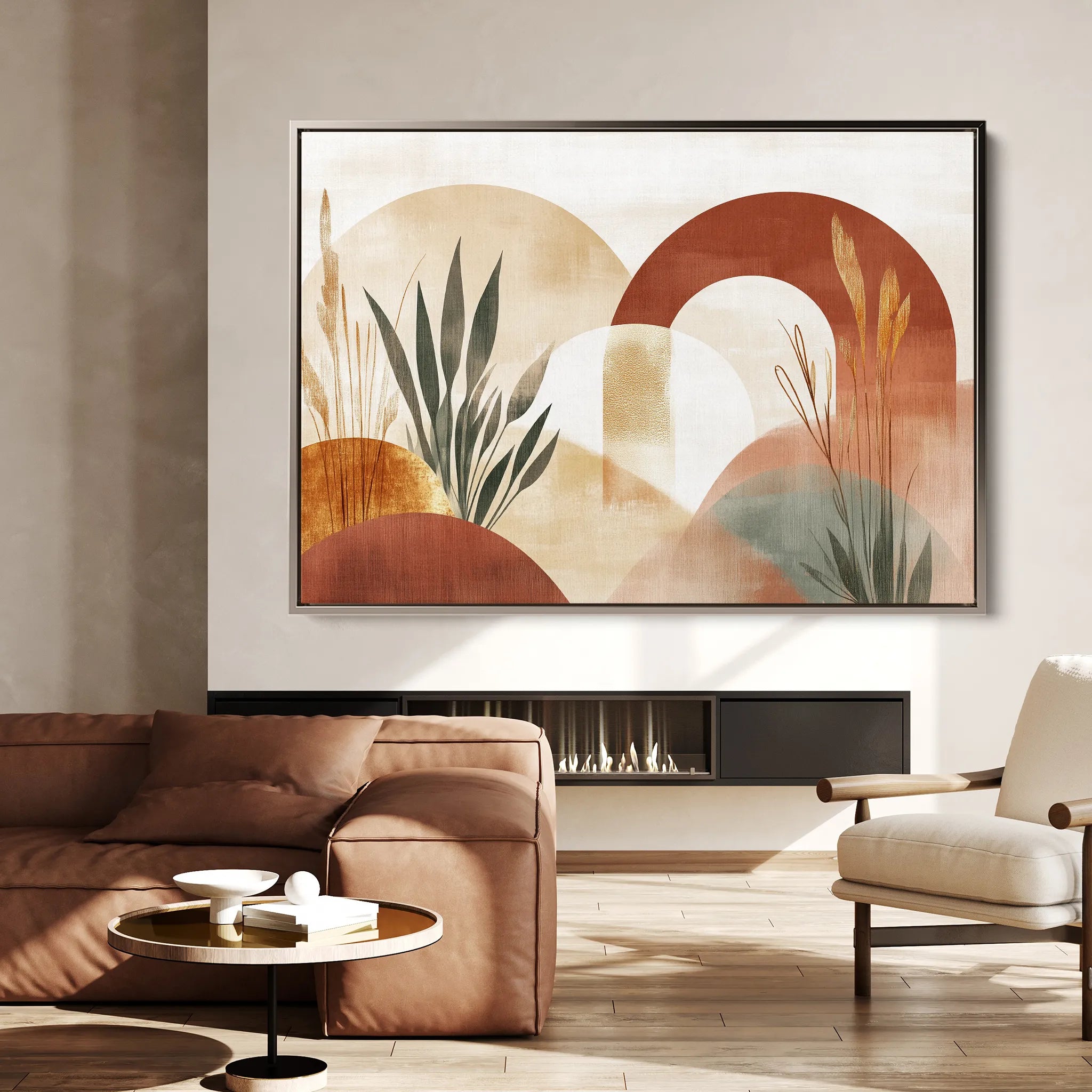 Boho 205 Canvas Art 60 x 40 cm / Black