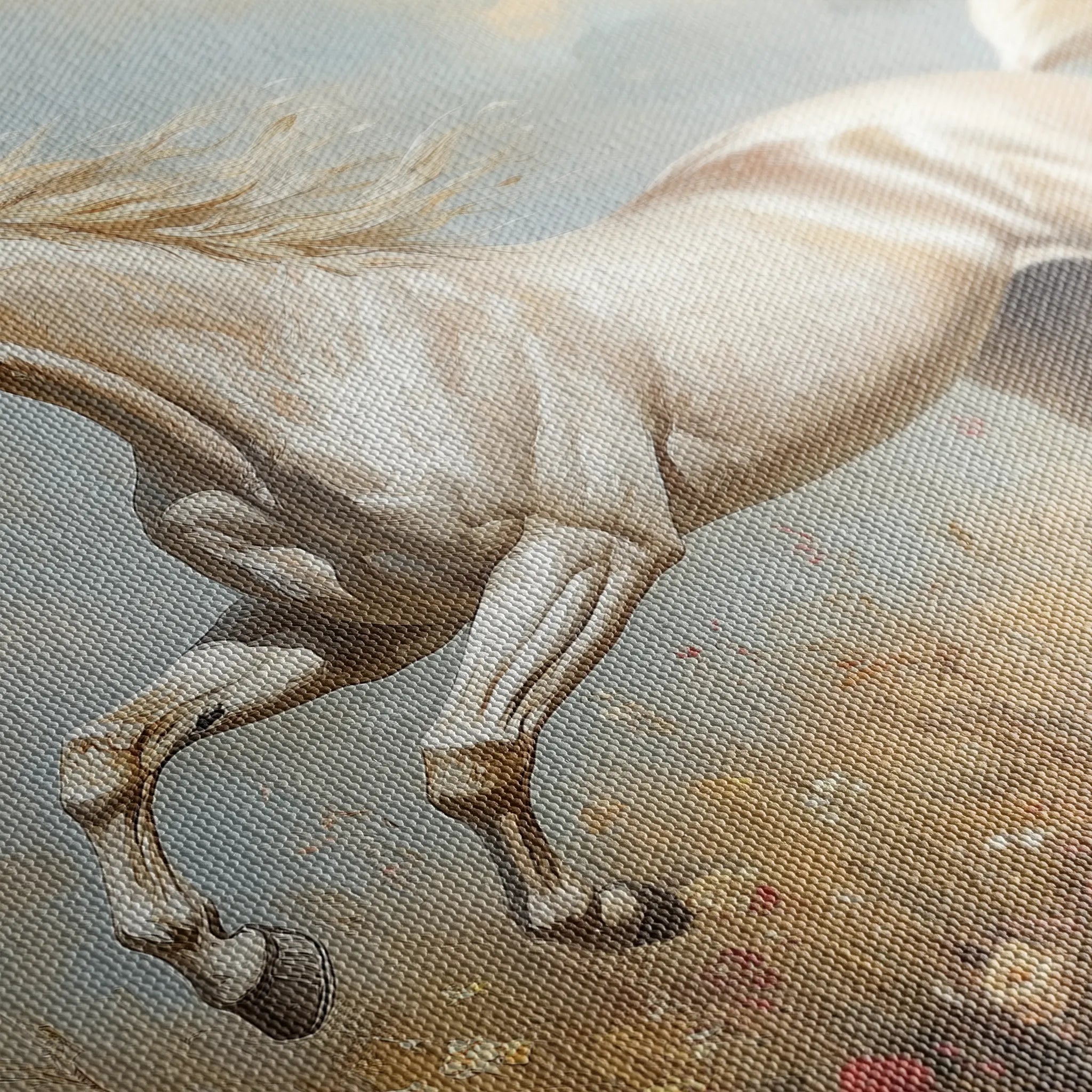 Horses 205 Canvas Art 60 x 40 cm / Black