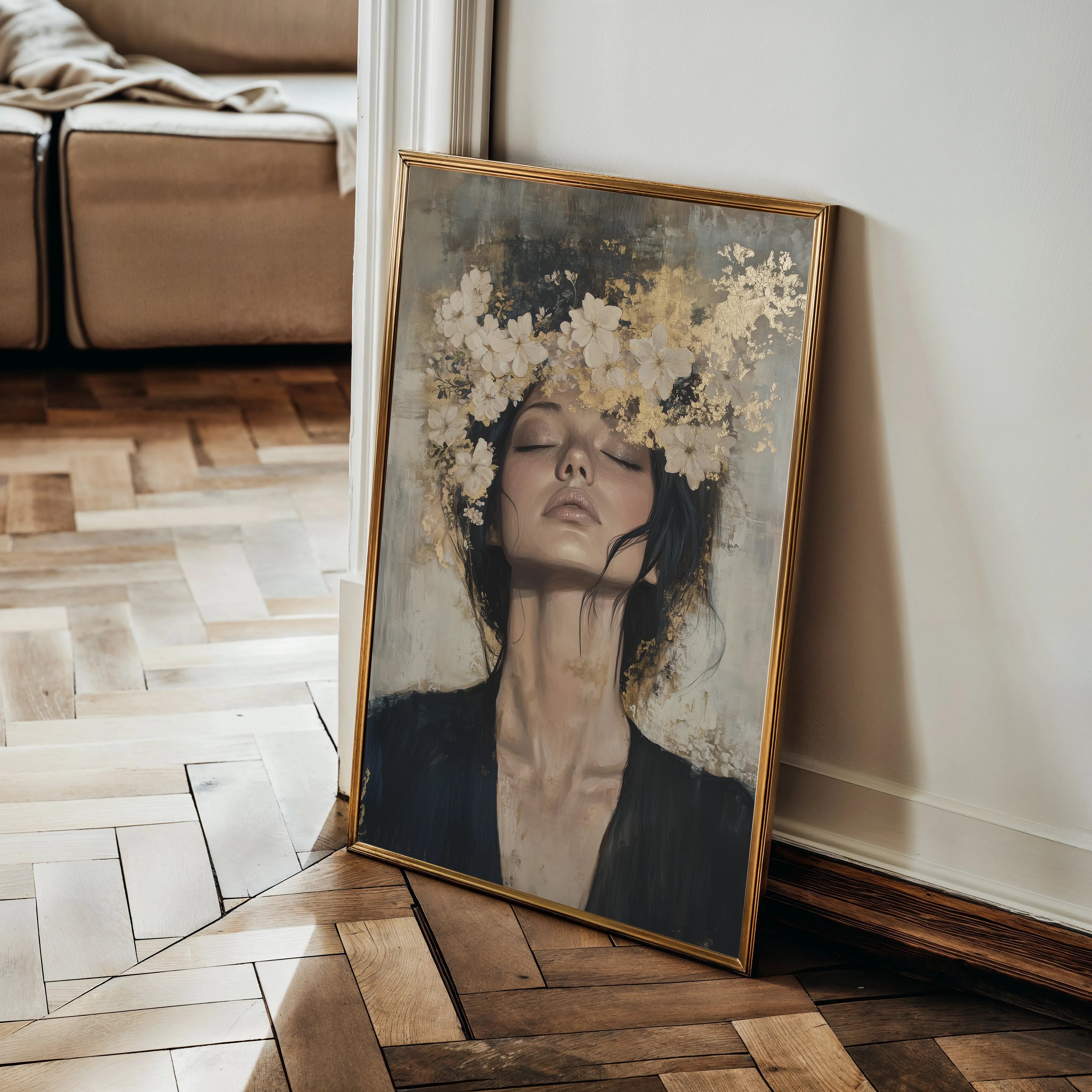 Portrait 205 Canvas Art 60 x 40 cm / Black