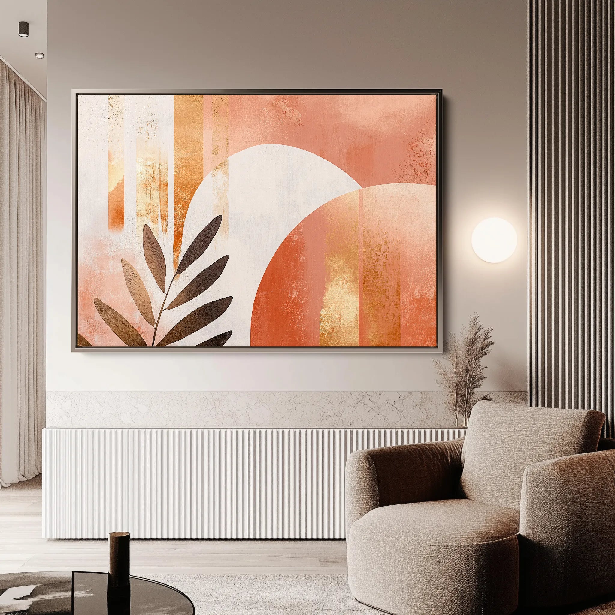 Boho 206 Canvas Art 60 x 40 cm / Black