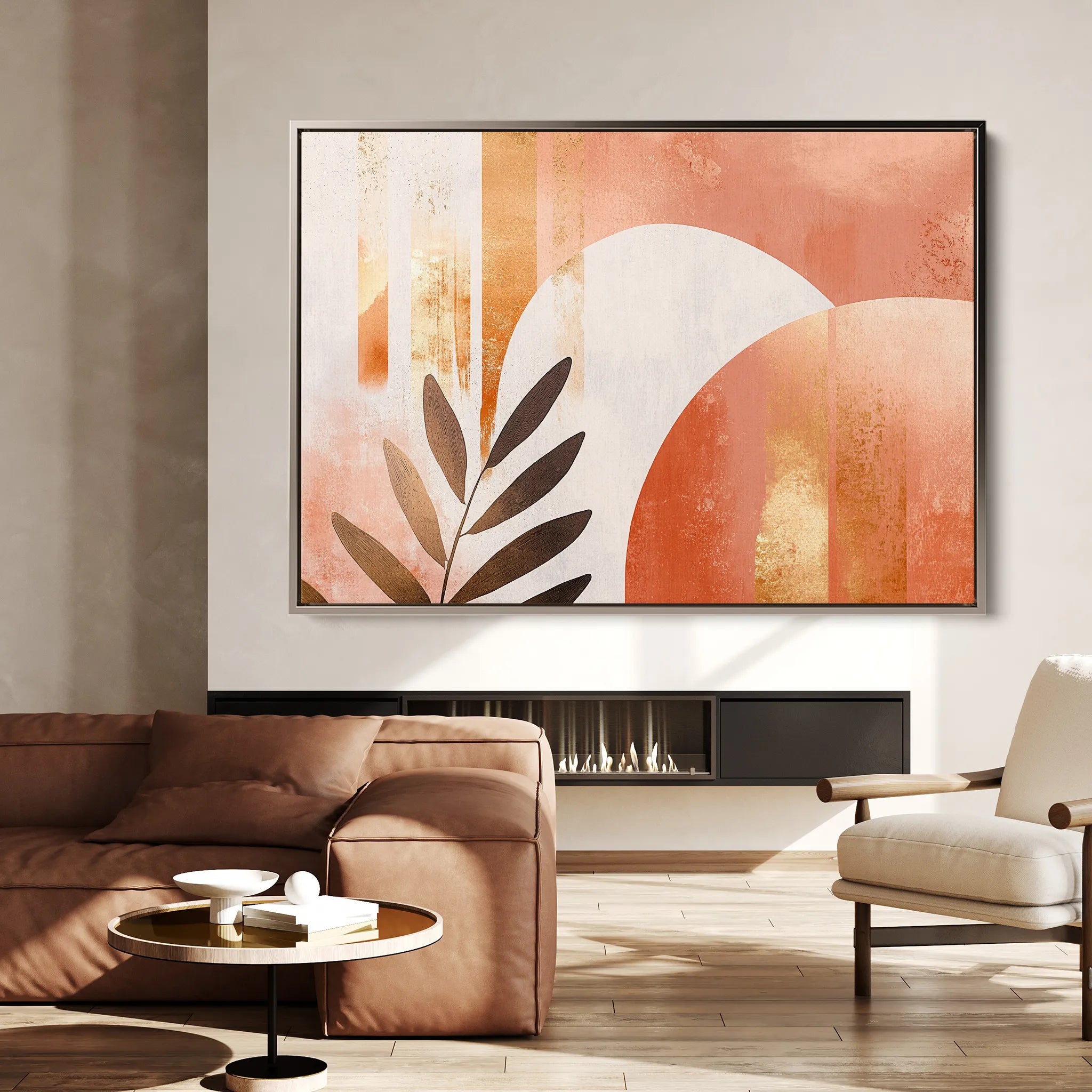 Boho 206 Canvas Art 60 x 40 cm / Black