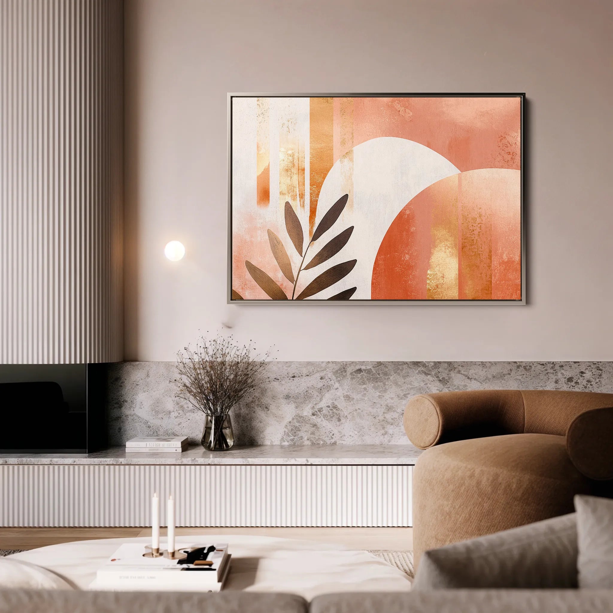 Boho 206 Canvas Art 60 x 40 cm / Black