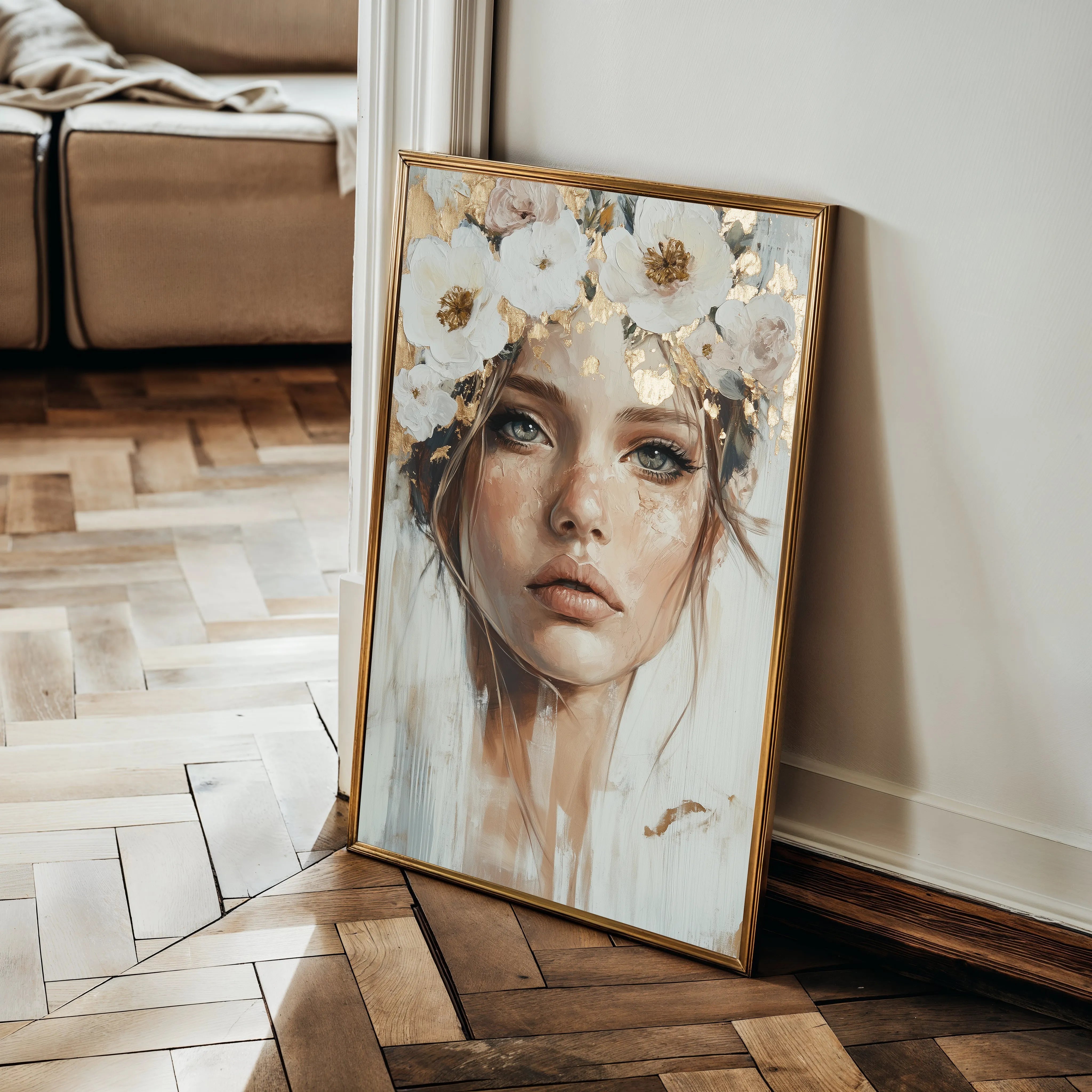 Portrait 206 Canvas Art 60 x 40 cm / Black
