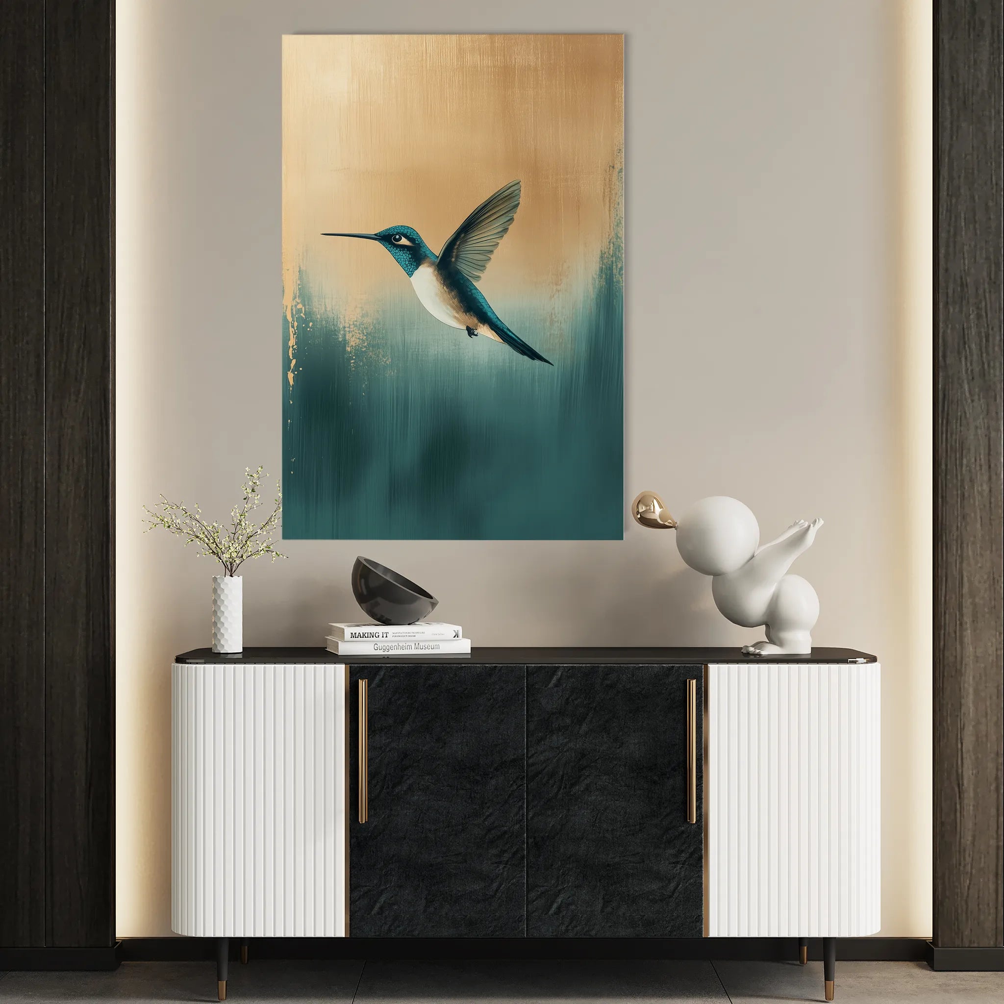 Animals 207 Canvas Art 60 x 40 cm / Black
