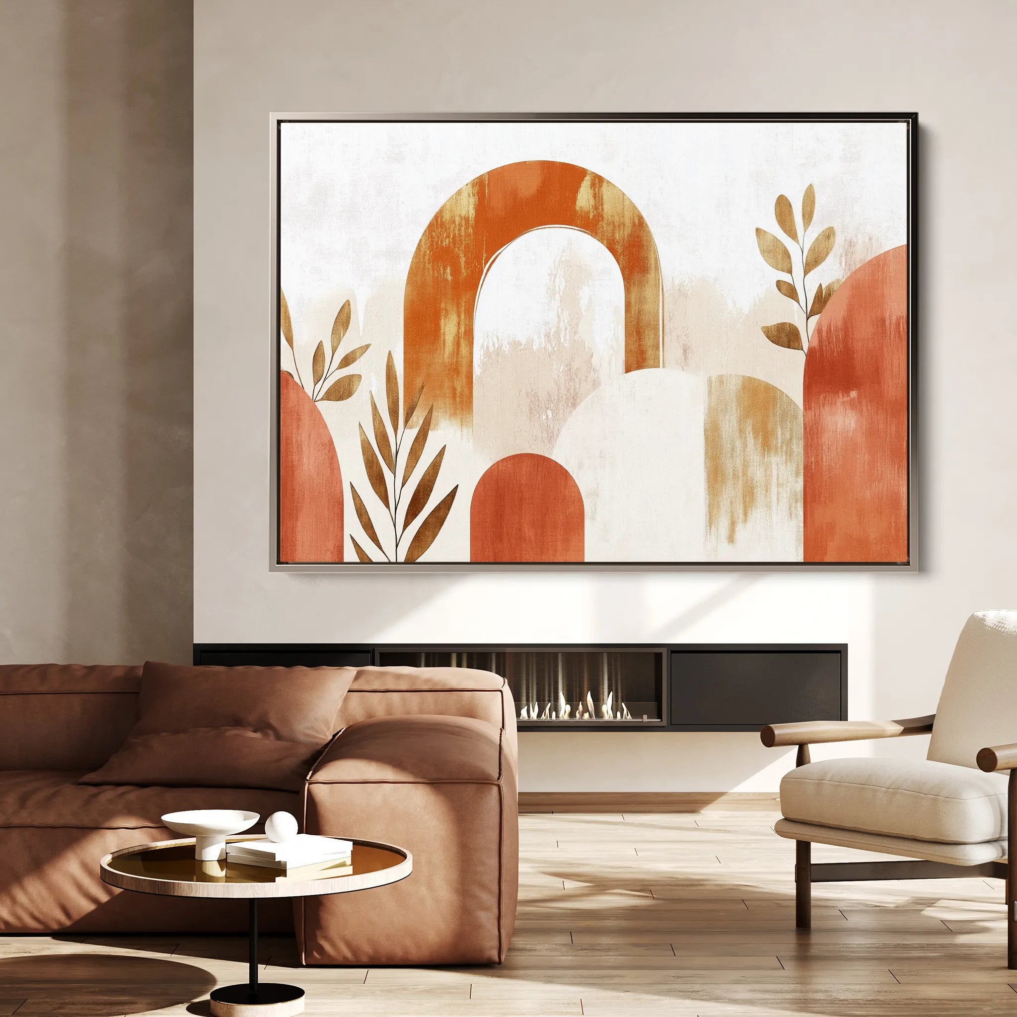 Boho 208 Canvas Art 60 x 40 cm / Black