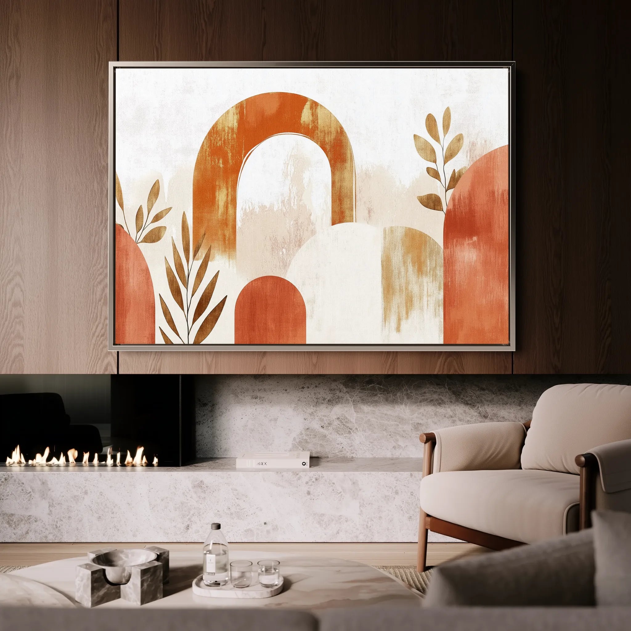 Boho 208 Canvas Art 60 x 40 cm / Black