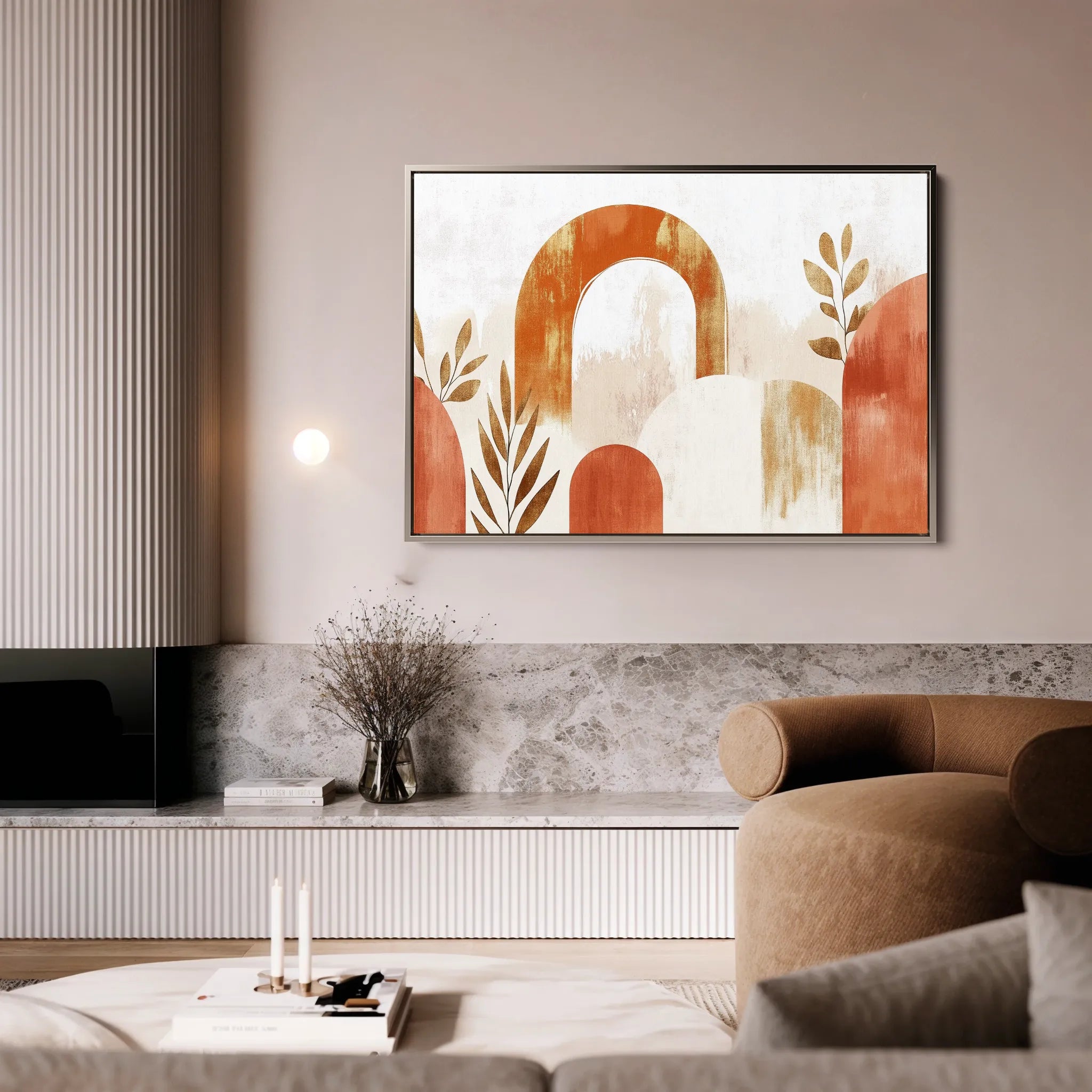 Boho 208 Canvas Art 60 x 40 cm / Black