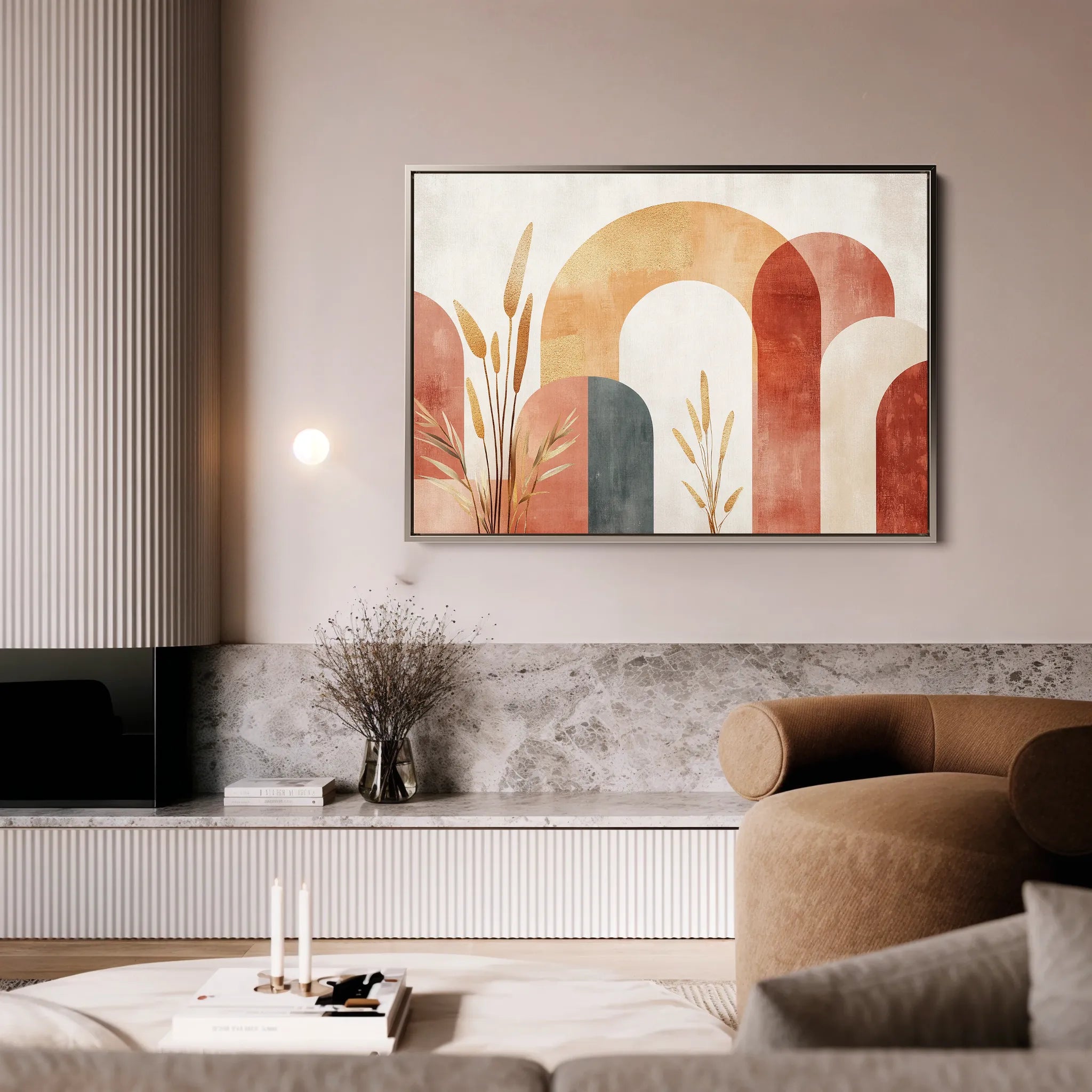 Boho 209 Canvas Art 60 x 40 cm / Black