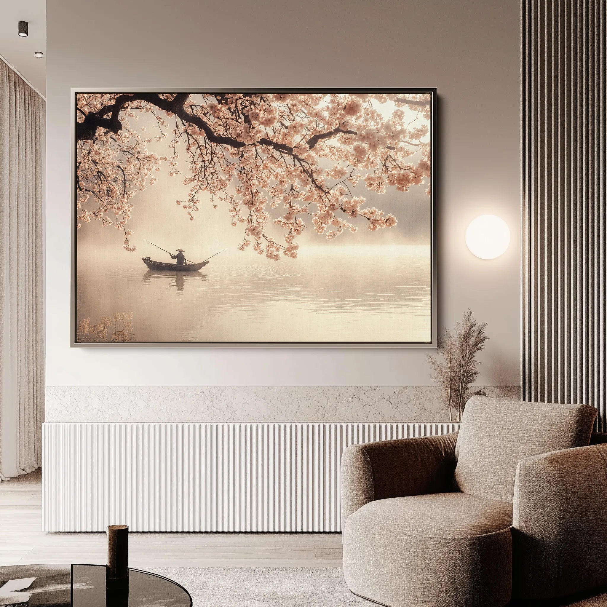 Landscape 209 Canvas Art 60 x 40 cm / Black