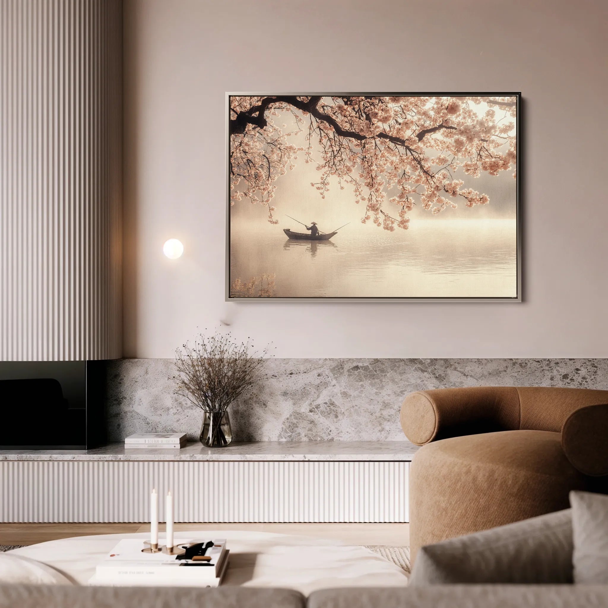 Landscape 209 Canvas Art 60 x 40 cm / Black