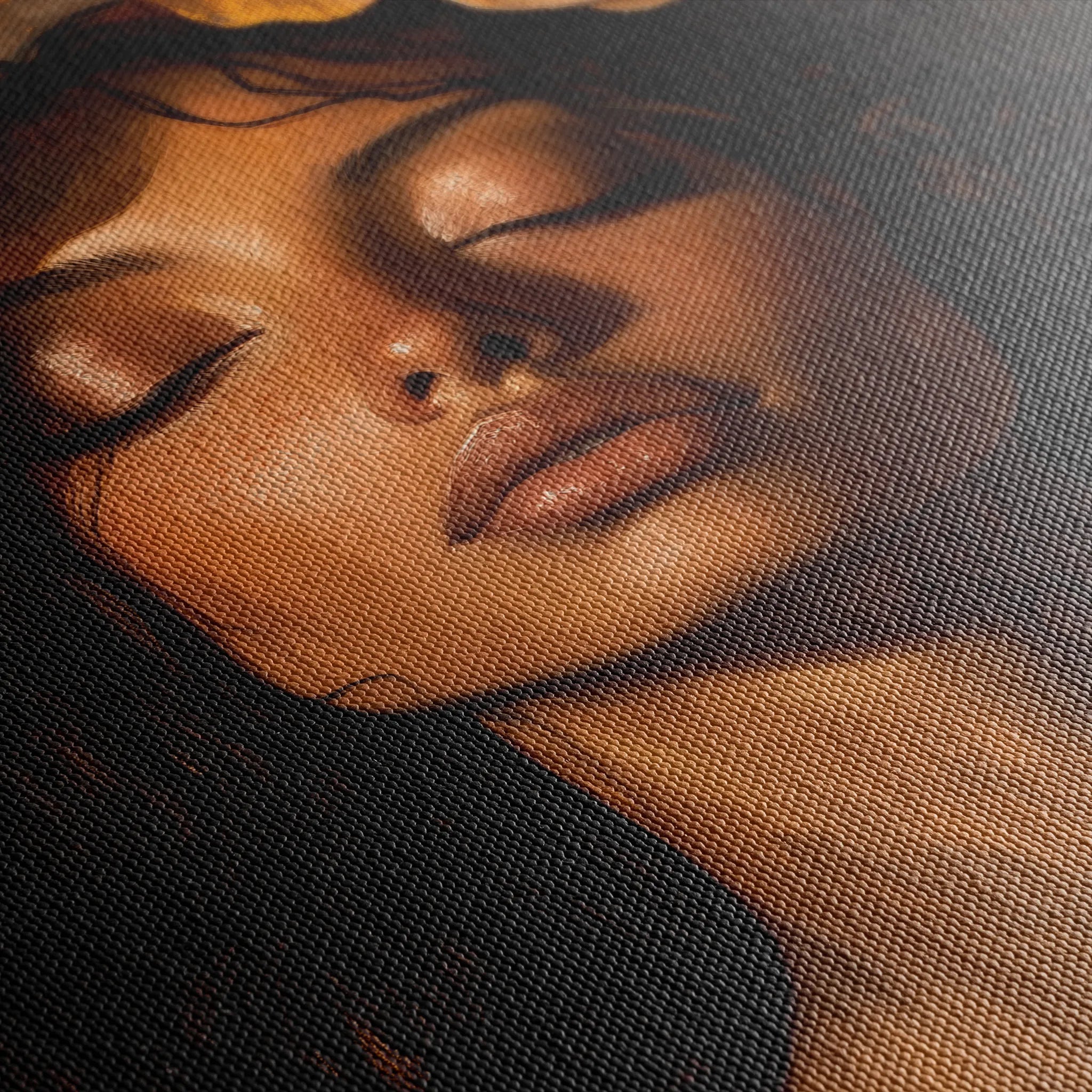 Portrait 209 Canvas Art 60 x 40 cm / Black