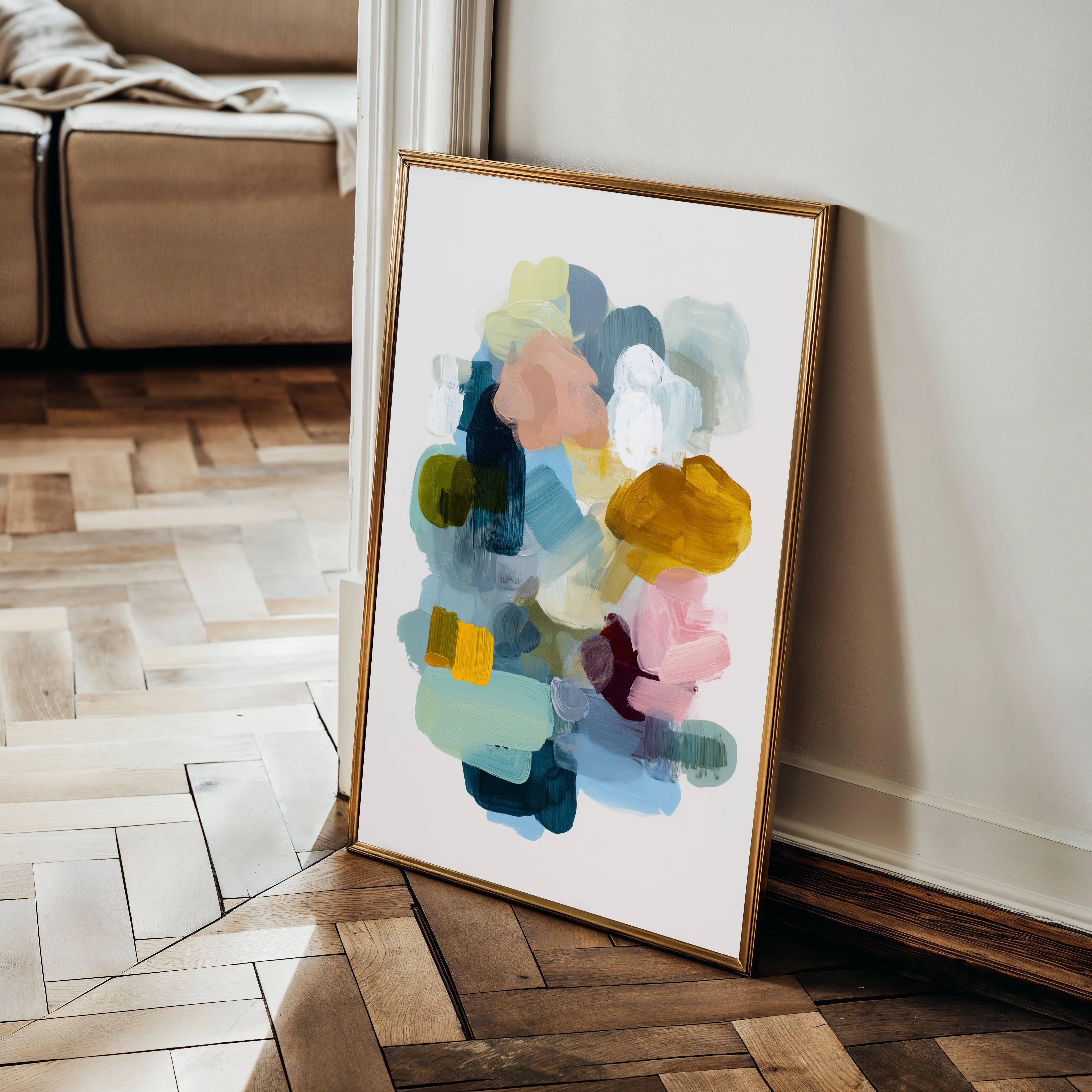 Abstract 2095 Canvas Art 60 x 40 cm / Black