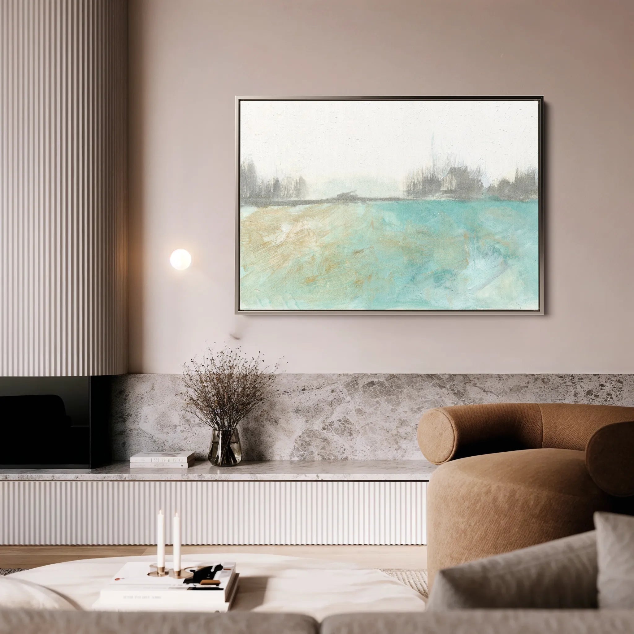 Abstract 210 Canvas Art 60 x 40 cm / Black
