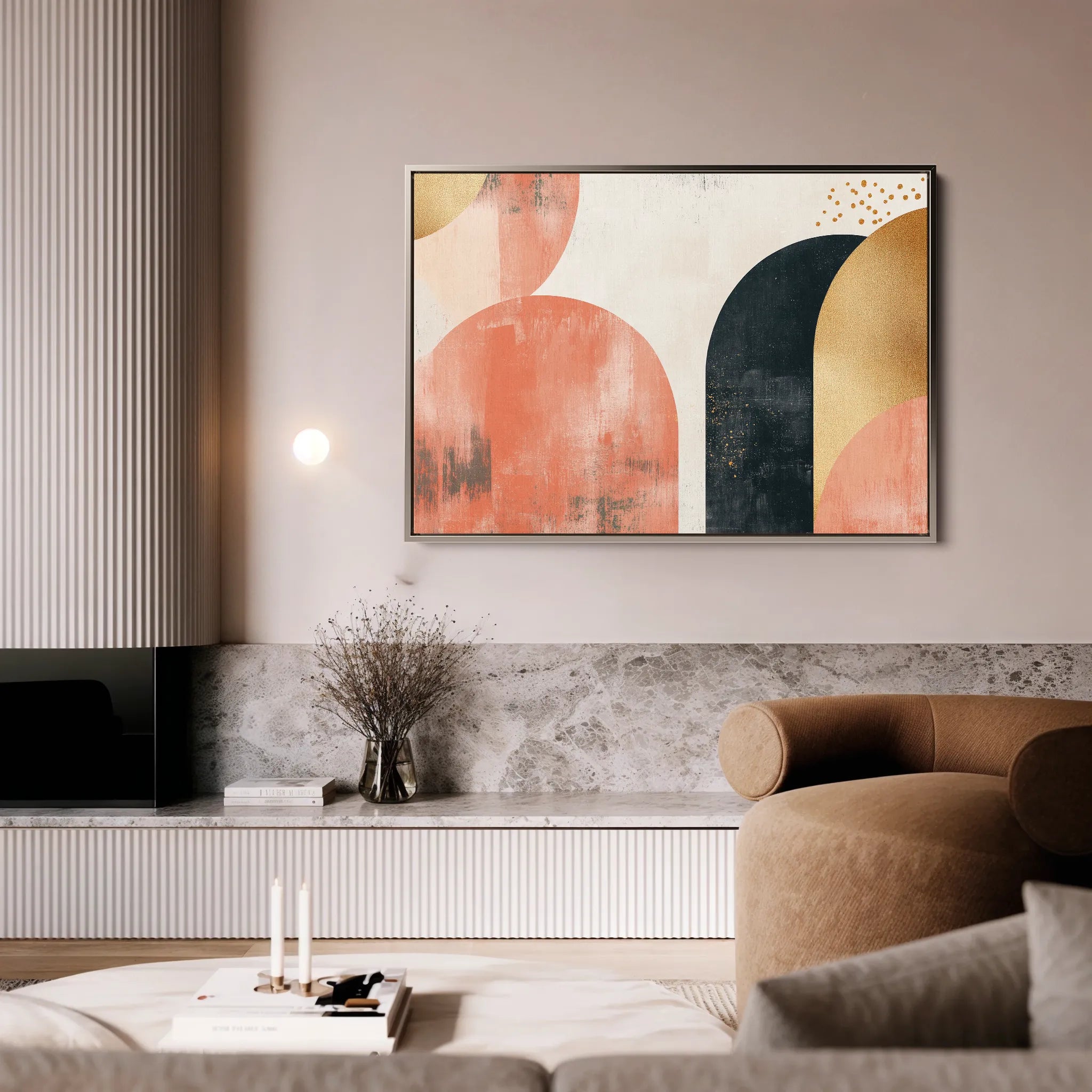 Boho 210 Canvas Art 60 x 40 cm / Black