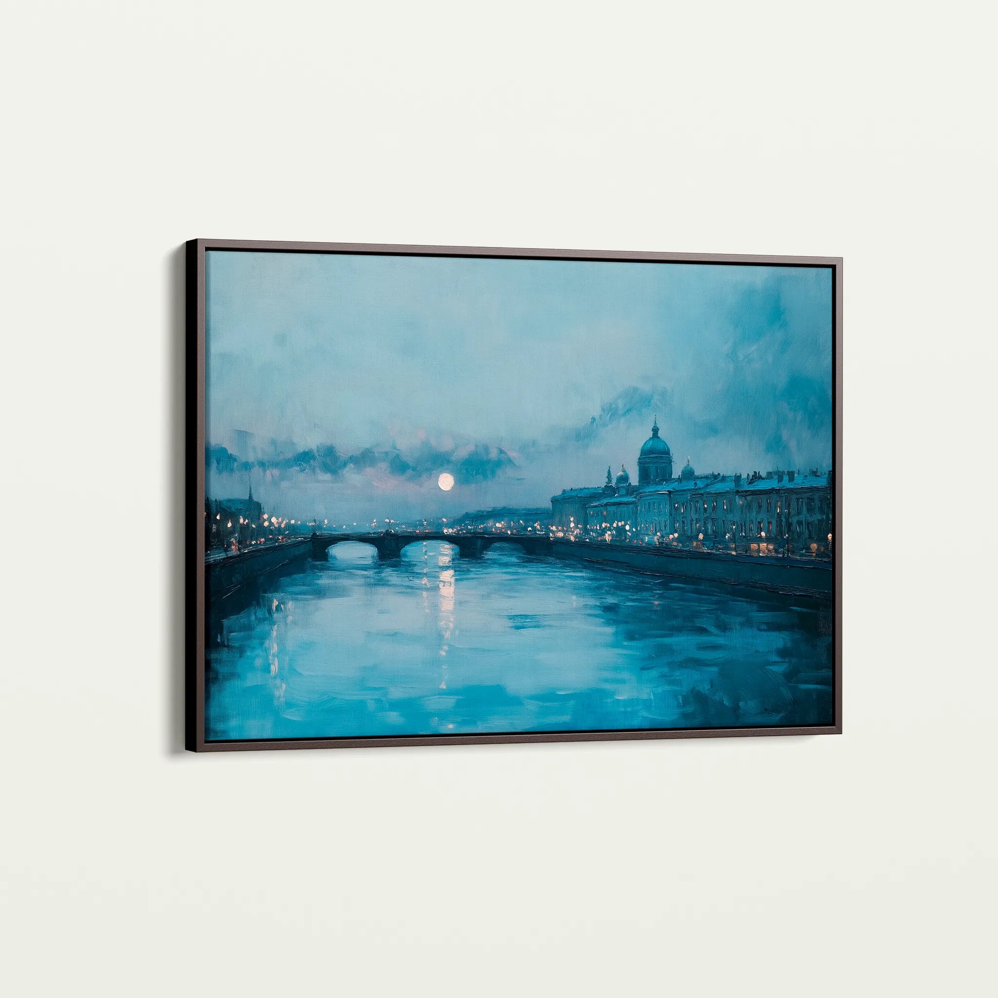 Landscape 210 Canvas Art 60 x 40 cm / Black