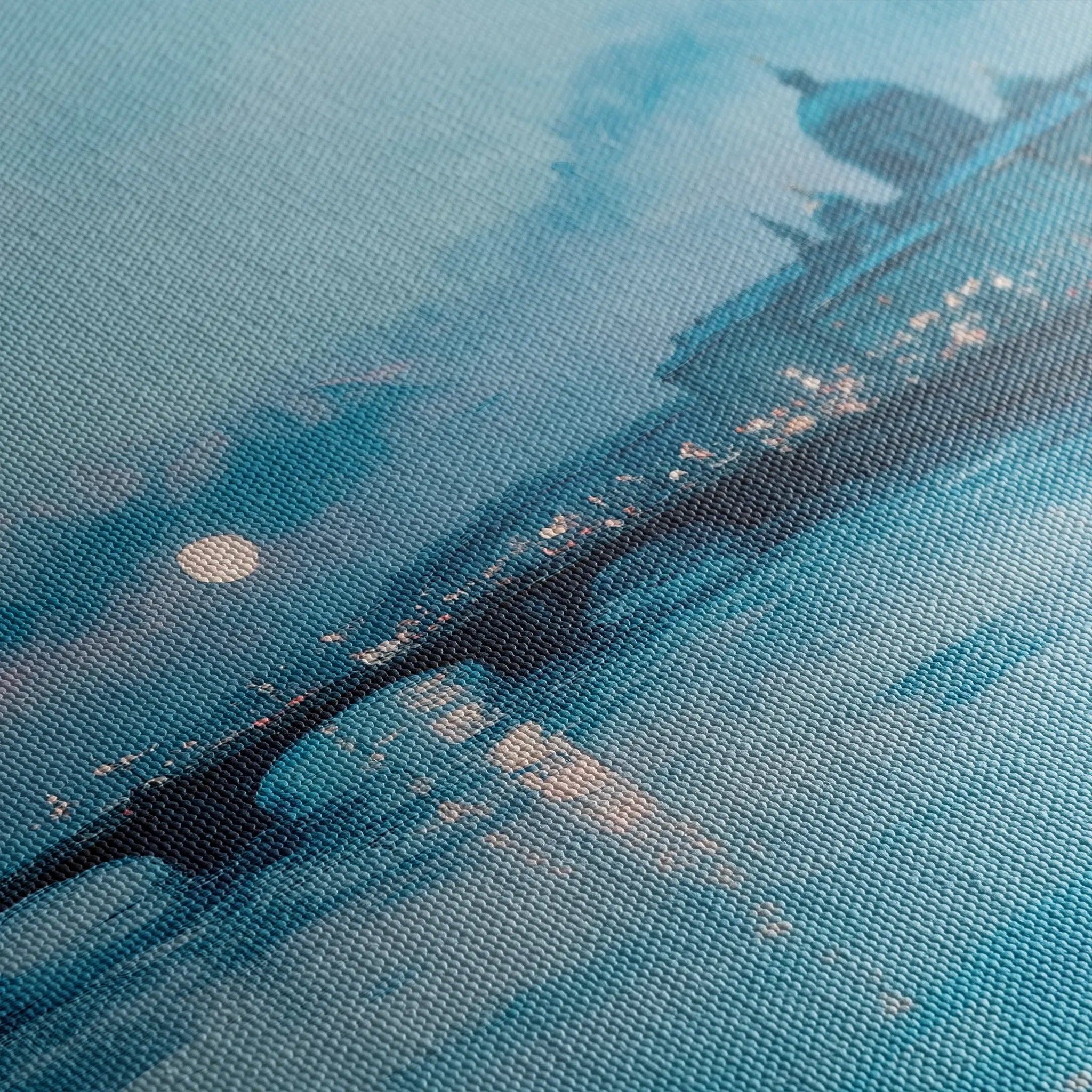 Landscape 210 Canvas Art 60 x 40 cm / Black