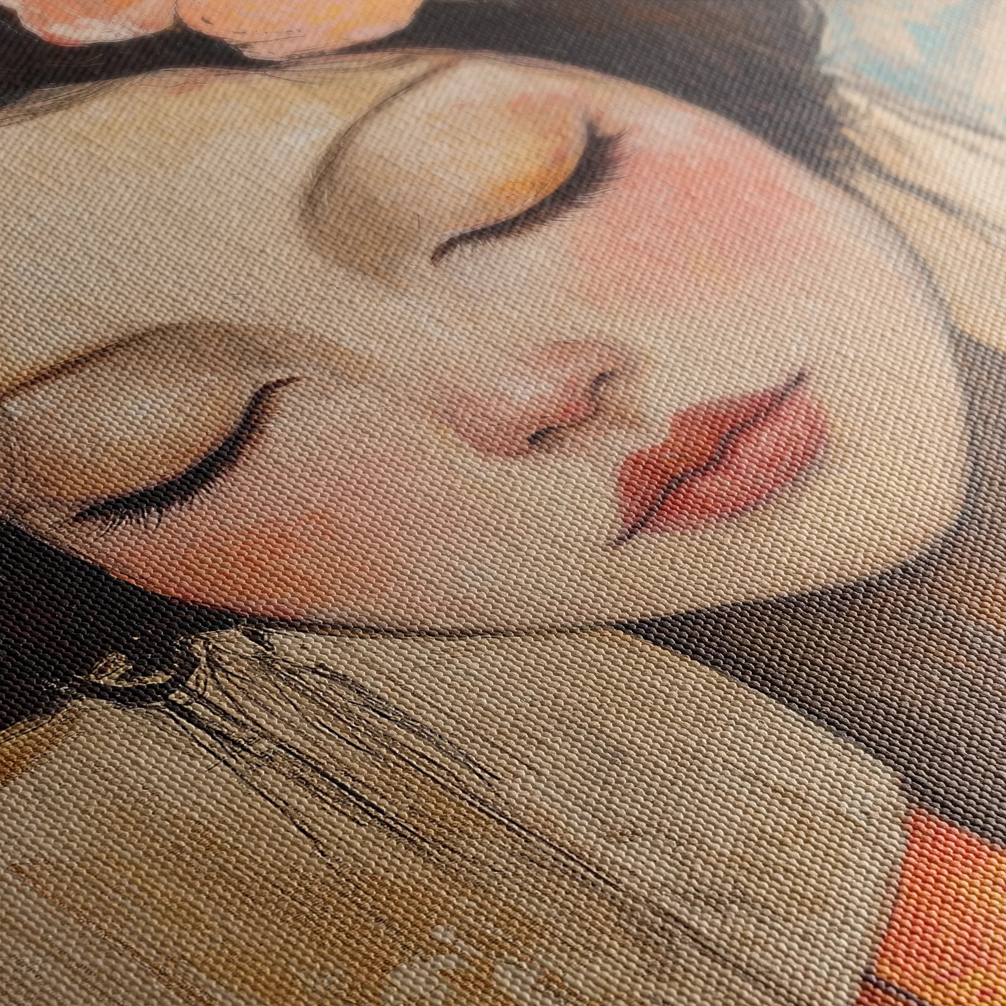 Portrait 211 Canvas Art 60 x 40 cm / Black