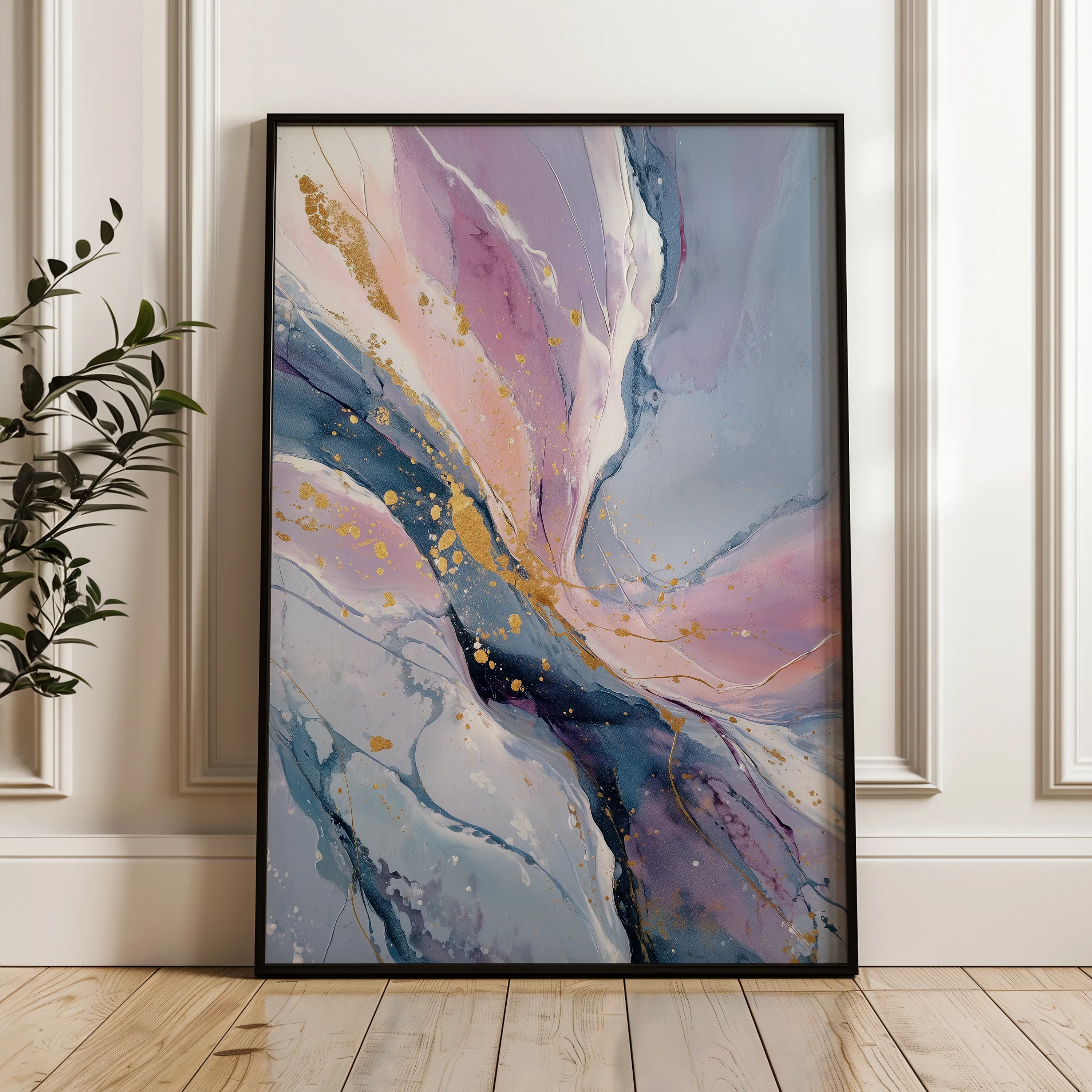 Abstract 2110 Canvas Art 60 x 40 cm / Black