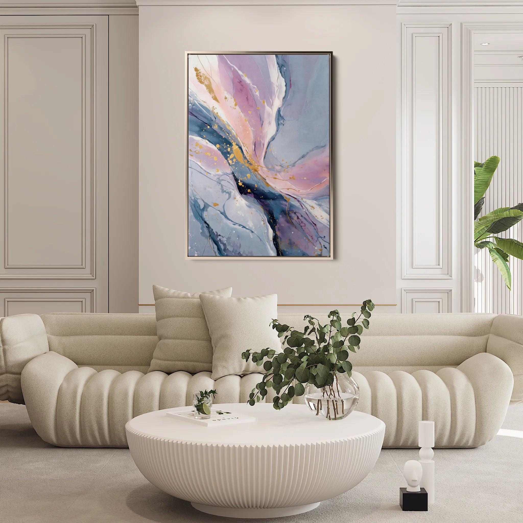Abstract 2110 Canvas Art 60 x 40 cm / Black