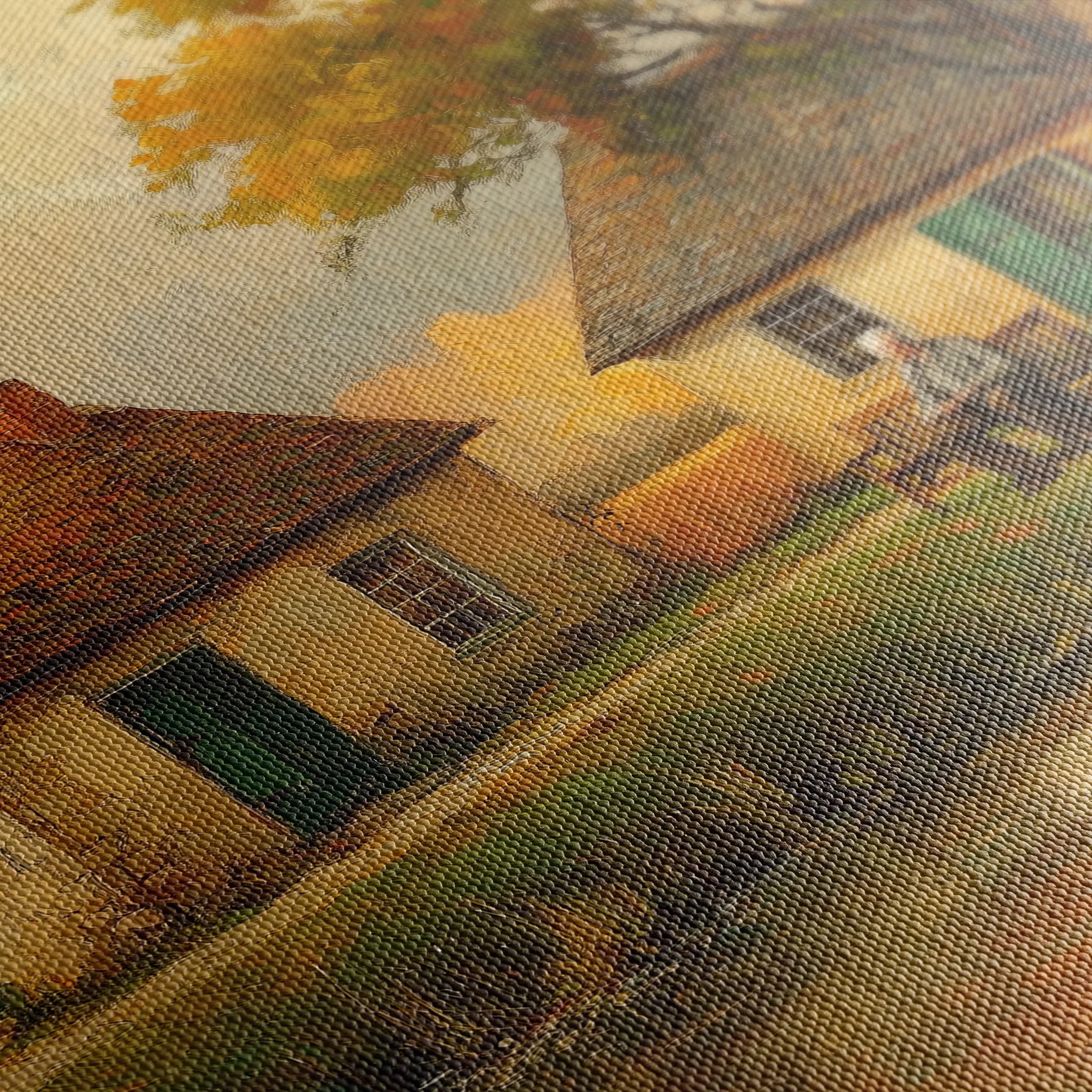 Landscape 212 Canvas Art 60 x 40 cm / Black