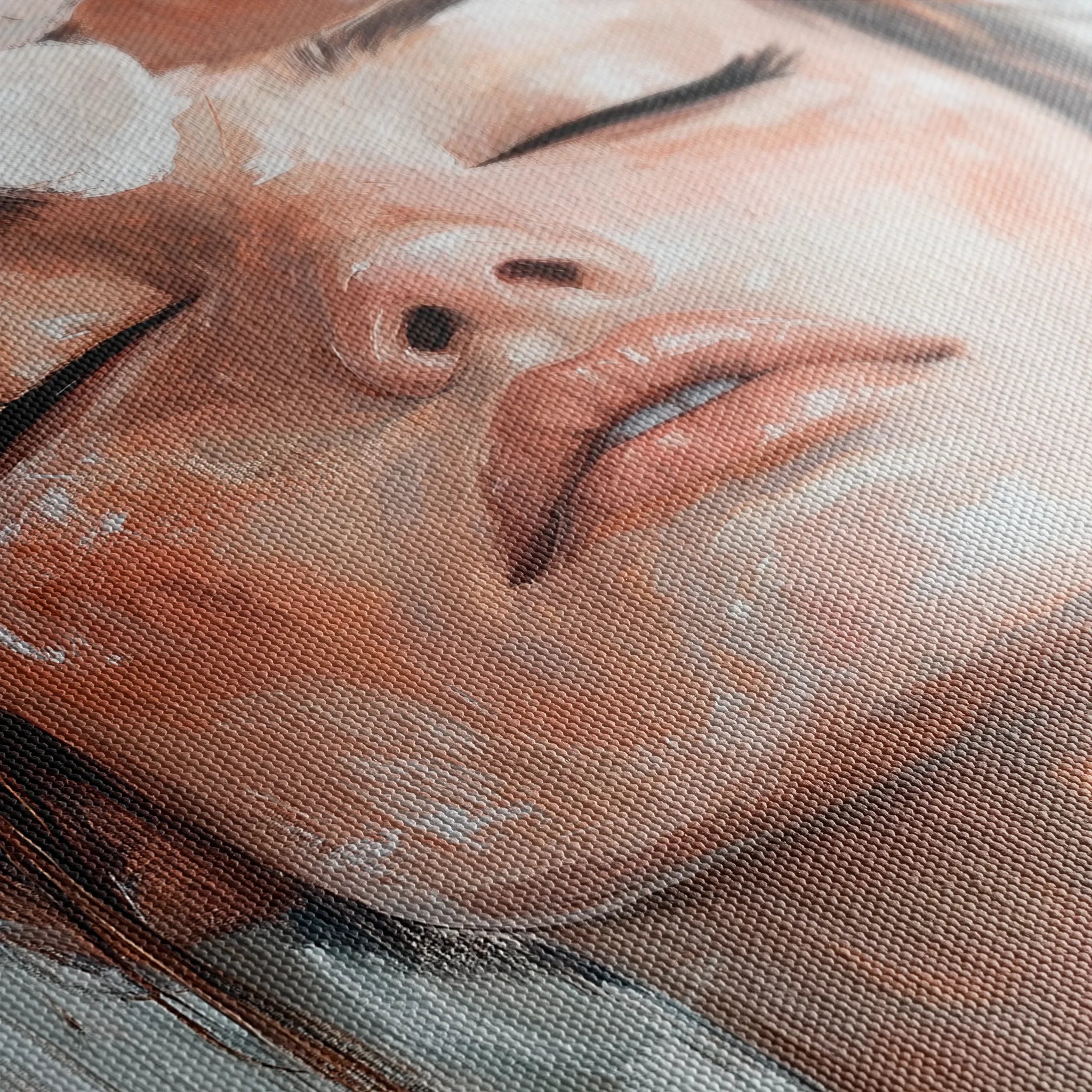 Portrait 212 Canvas Art 60 x 40 cm / Black