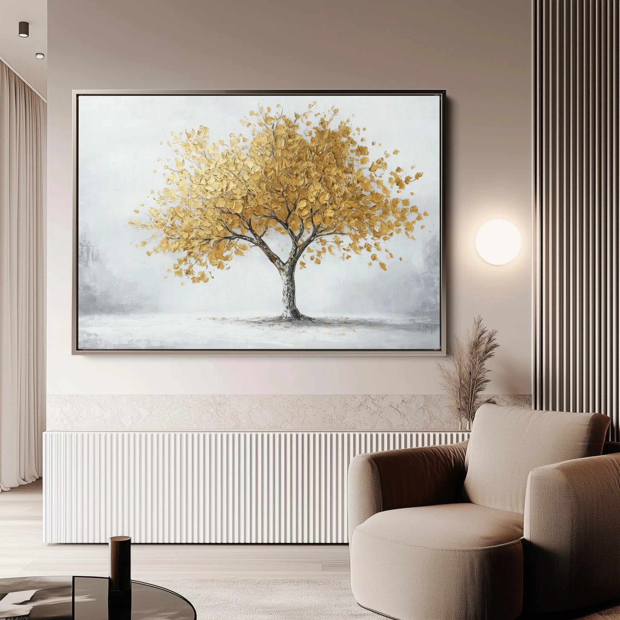 Landscape 213 Canvas Art 60 x 40 cm / Black